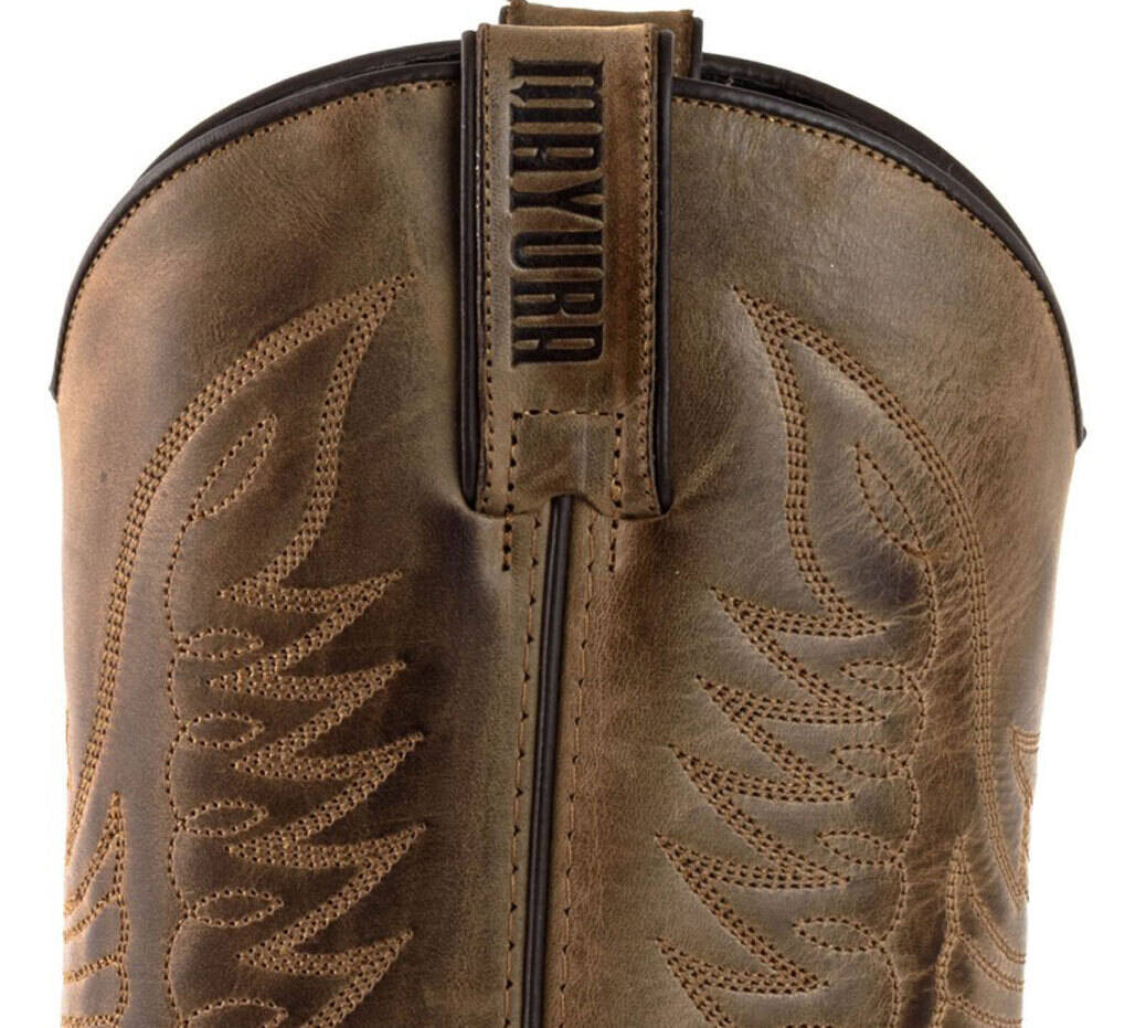 Vêtement en cuir Santiags homme marron