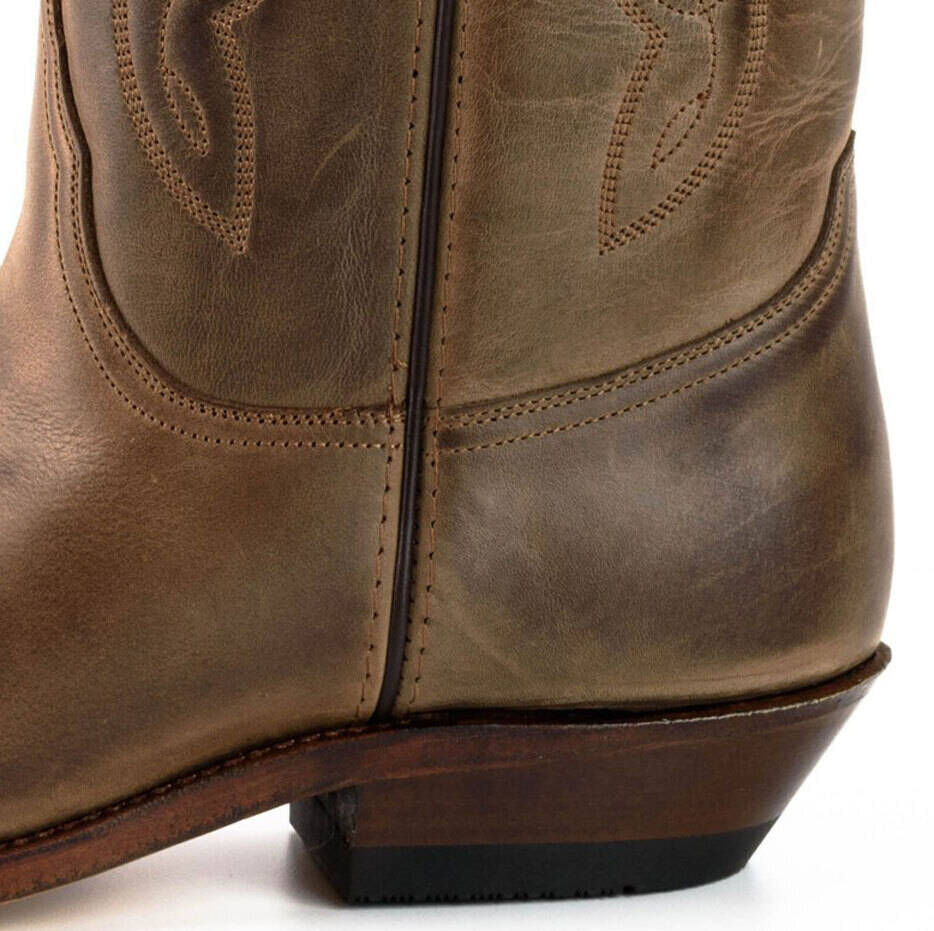 Vêtement en cuir Santiags homme marron