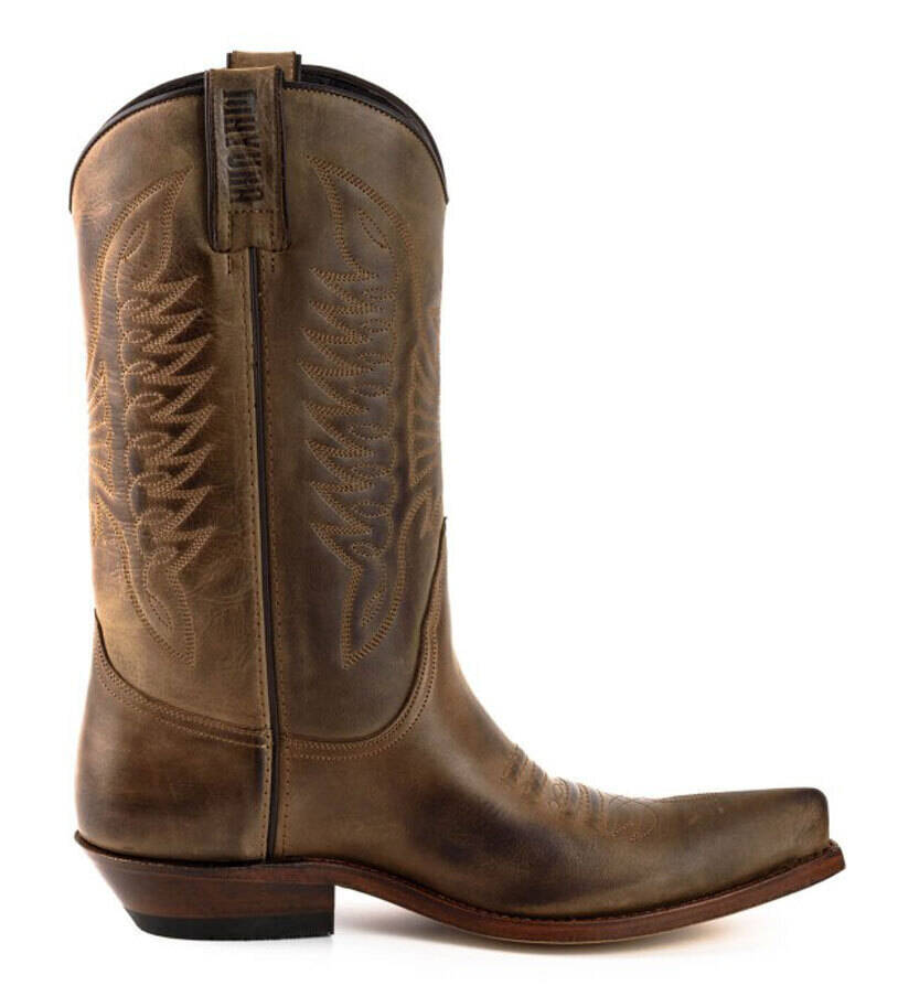 Vêtement en cuir Santiags homme marron