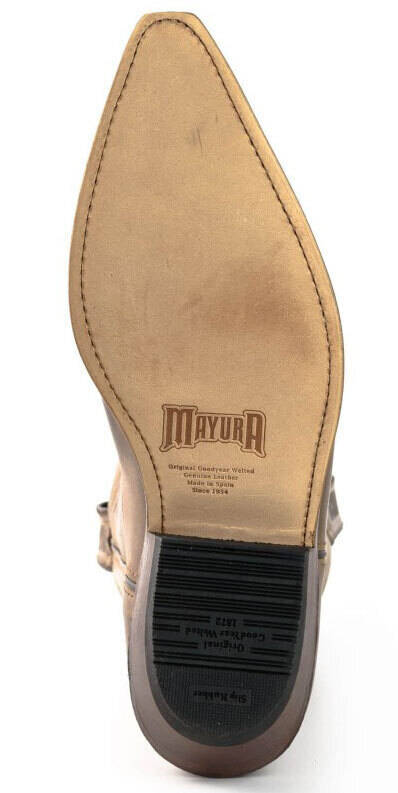 Vêtement en cuir Santiags homme marron