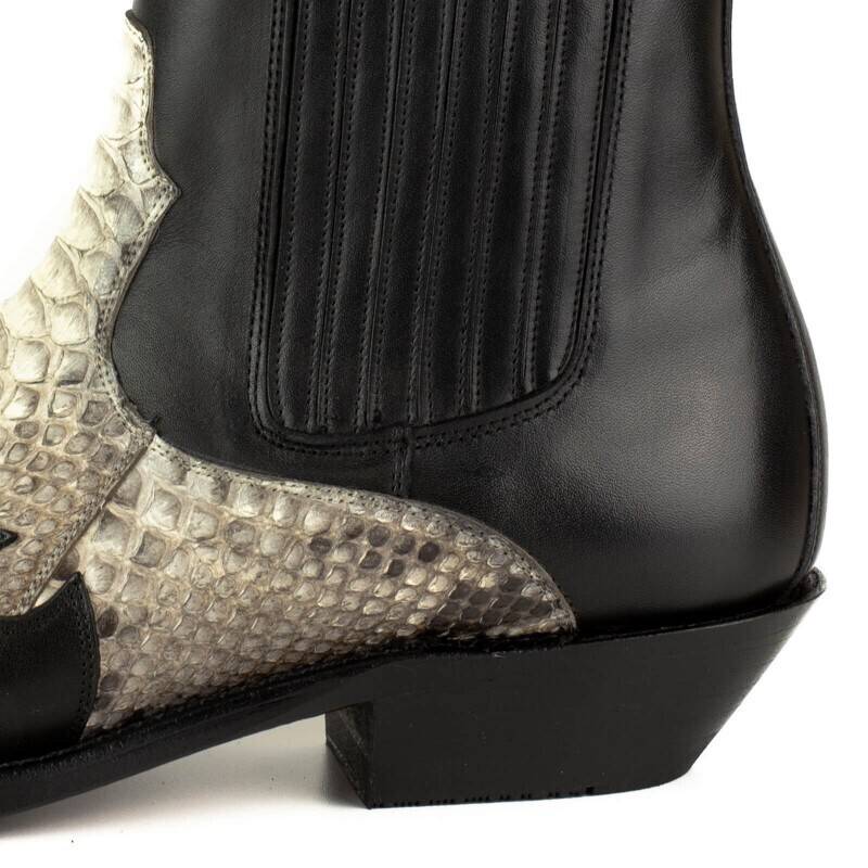 Vêtement en cuir Santiags homme noir, blanc