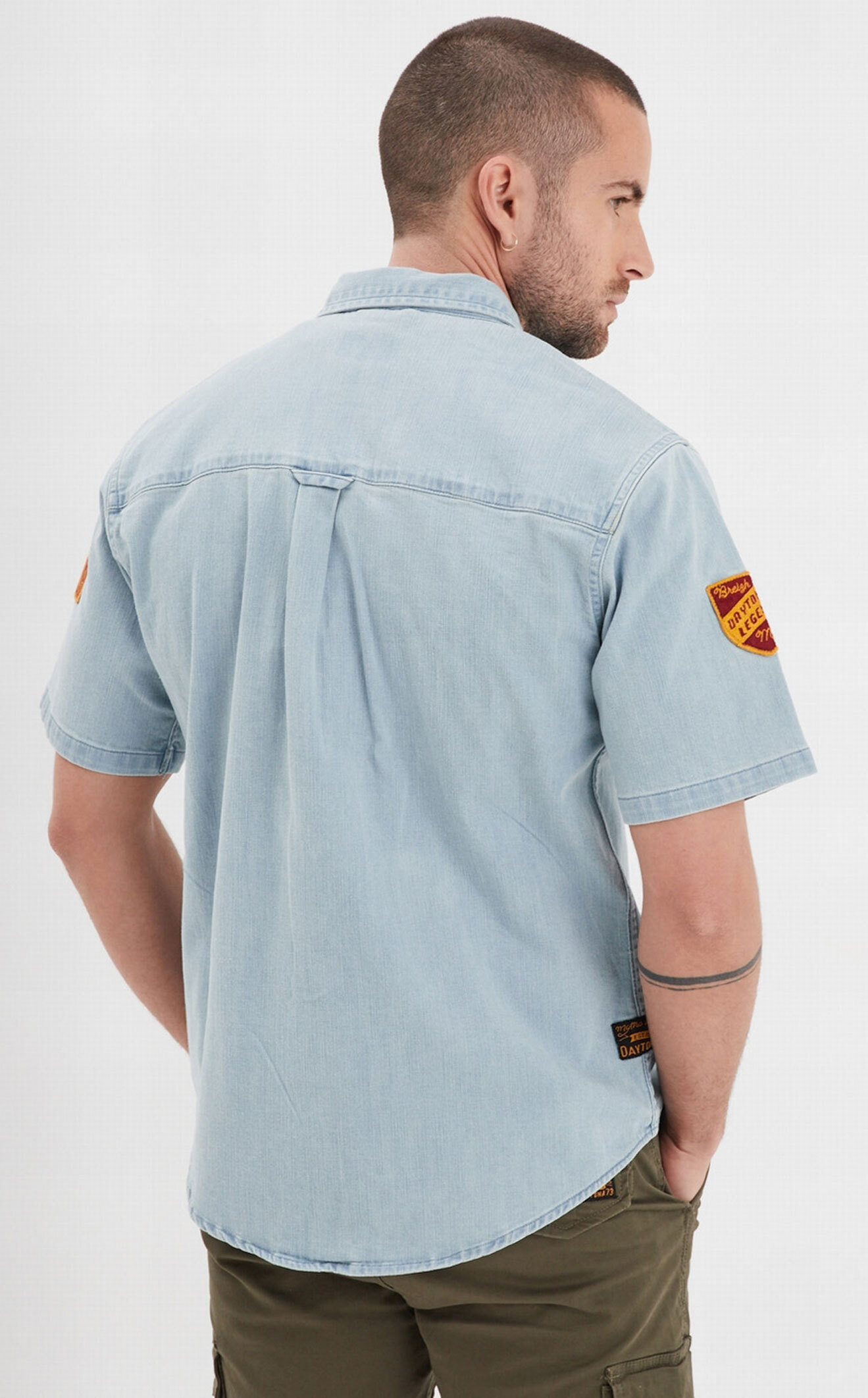 Vêtement en cuir Veste, parka & doudoune textile bleu