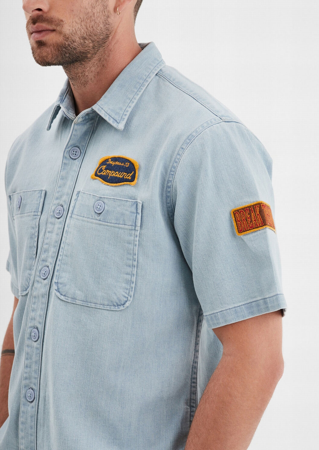 Vêtement en cuir Veste, parka & doudoune textile bleu