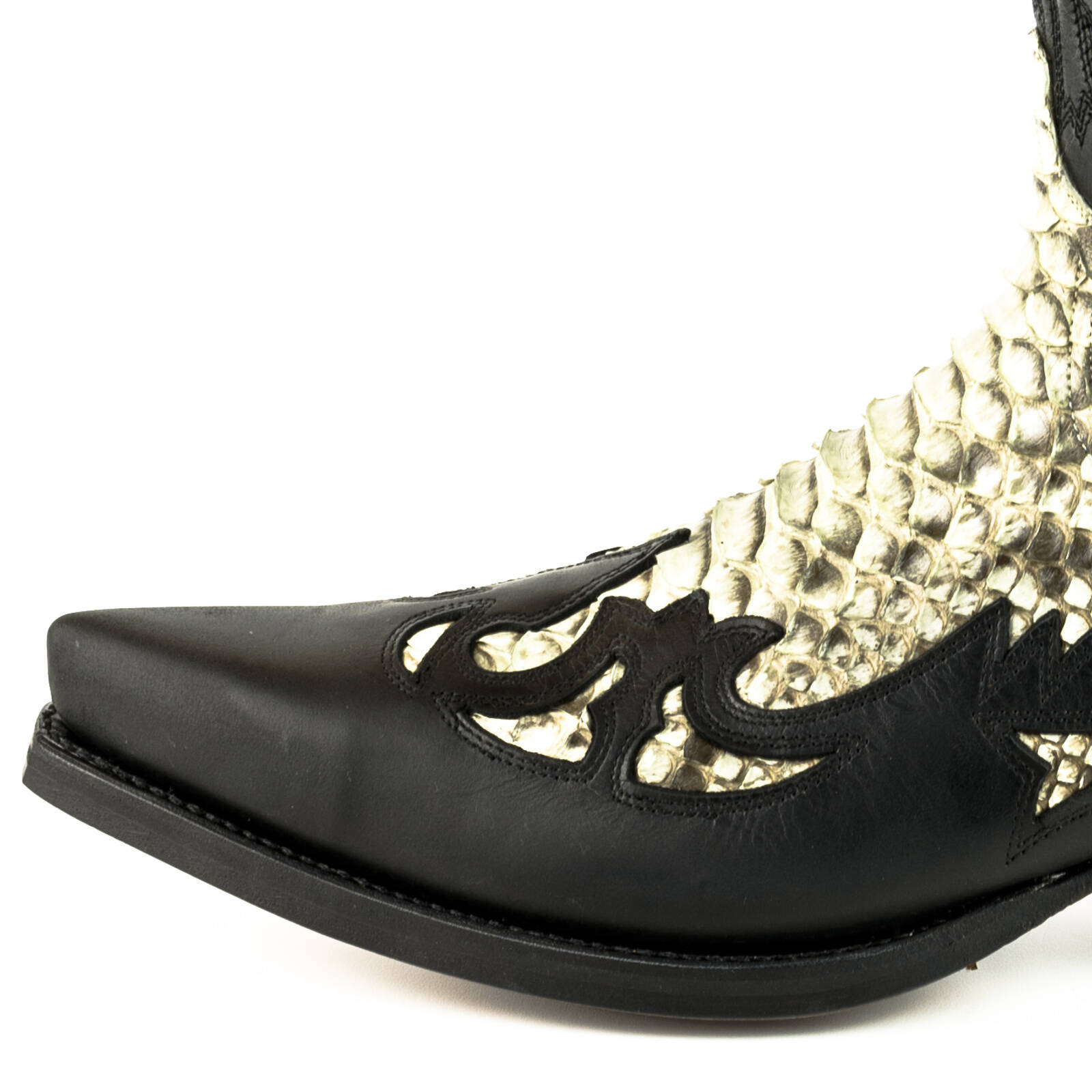 Vêtement en cuir Santiags homme blanc