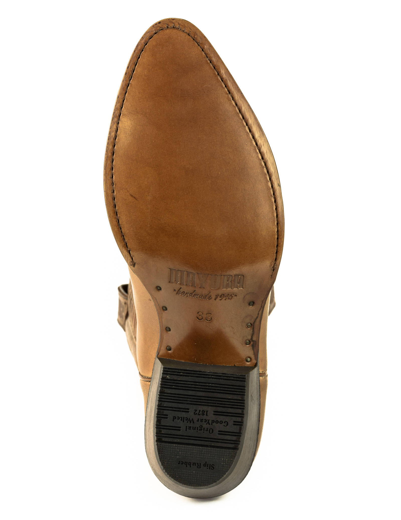 Vêtement en cuir Santiags femme camel