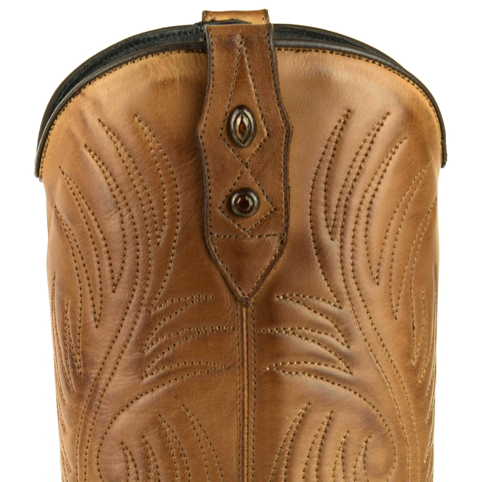 Vêtement en cuir Santiags femme camel