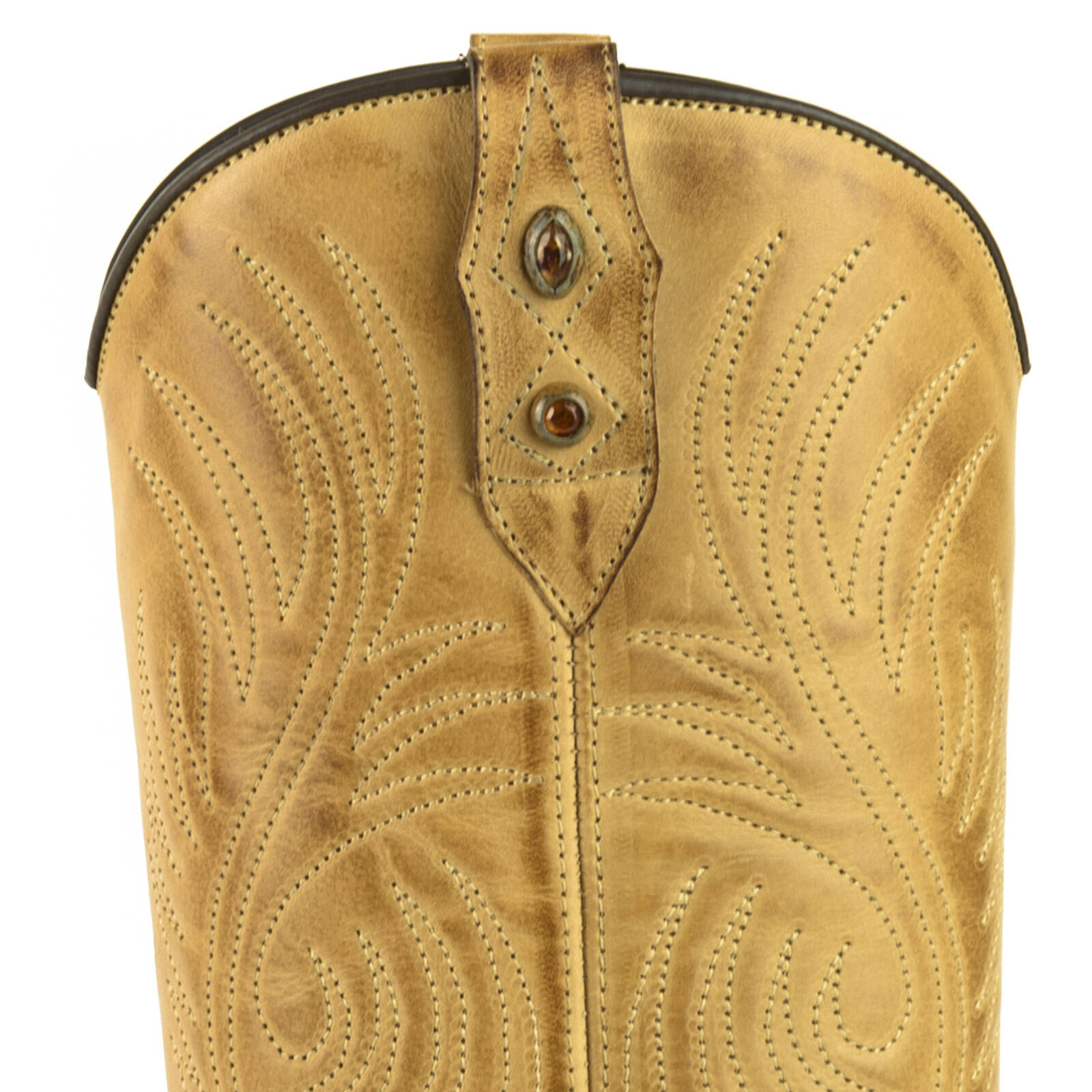 Vêtement en cuir Santiags femme camel