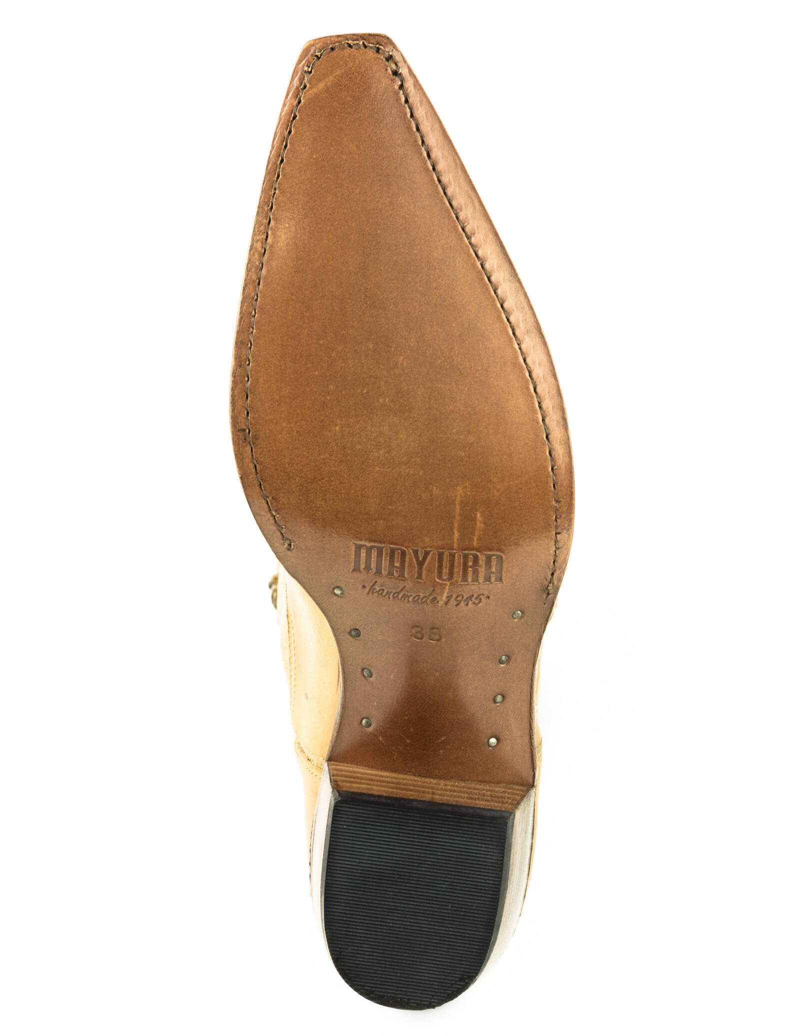 Vêtement en cuir Santiags femme camel