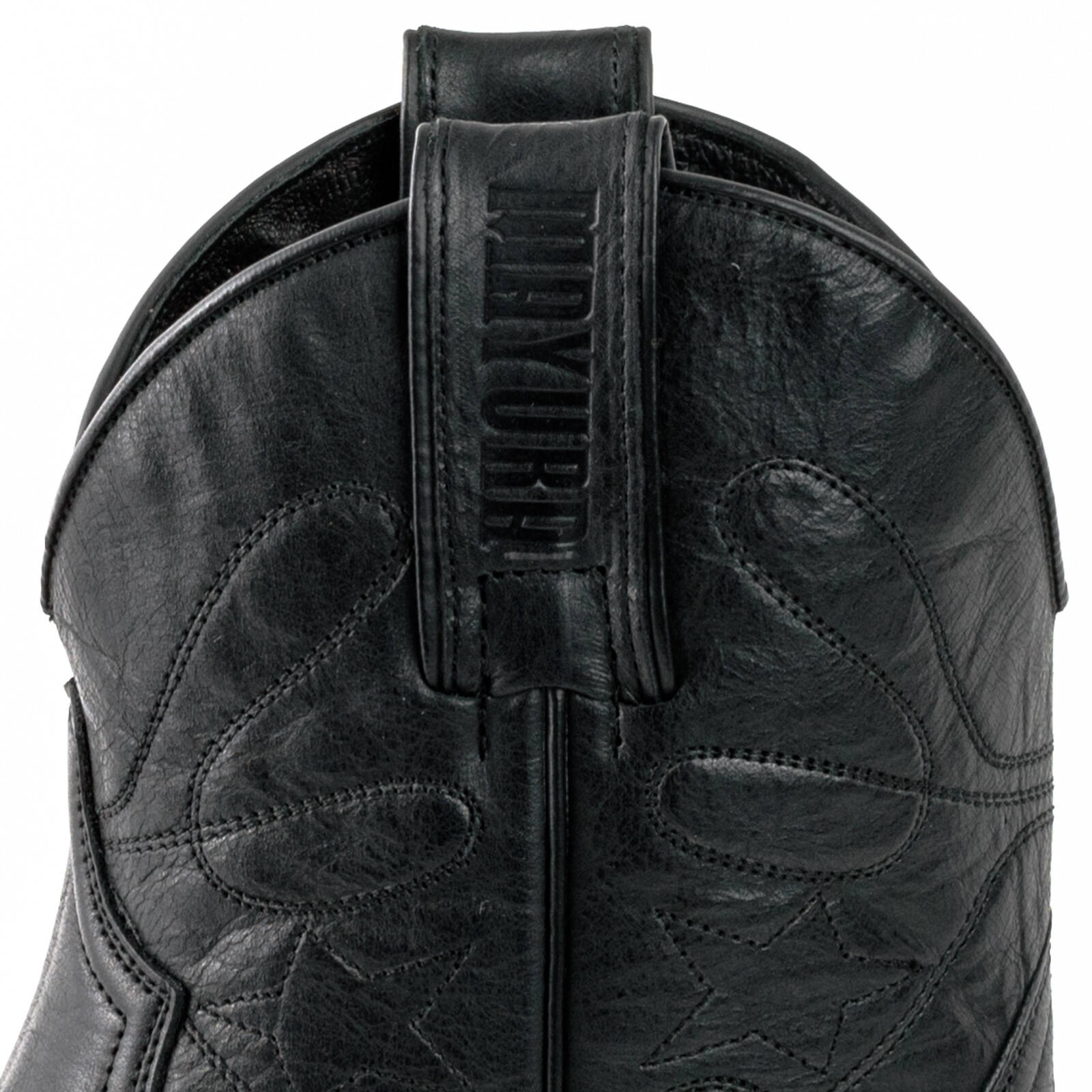 Vêtement en cuir Santiags femme noir