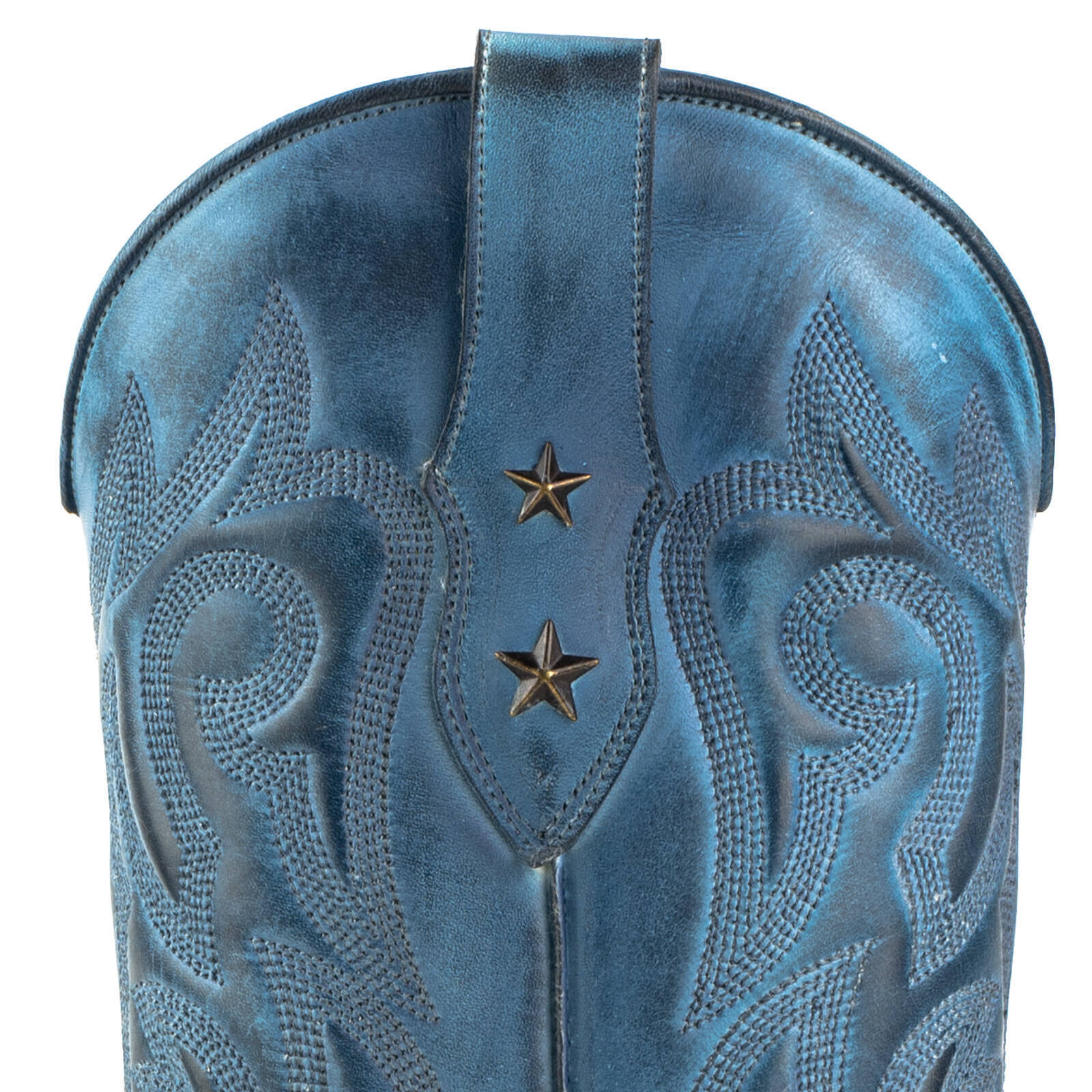 Vêtement en cuir Santiags femme bleu