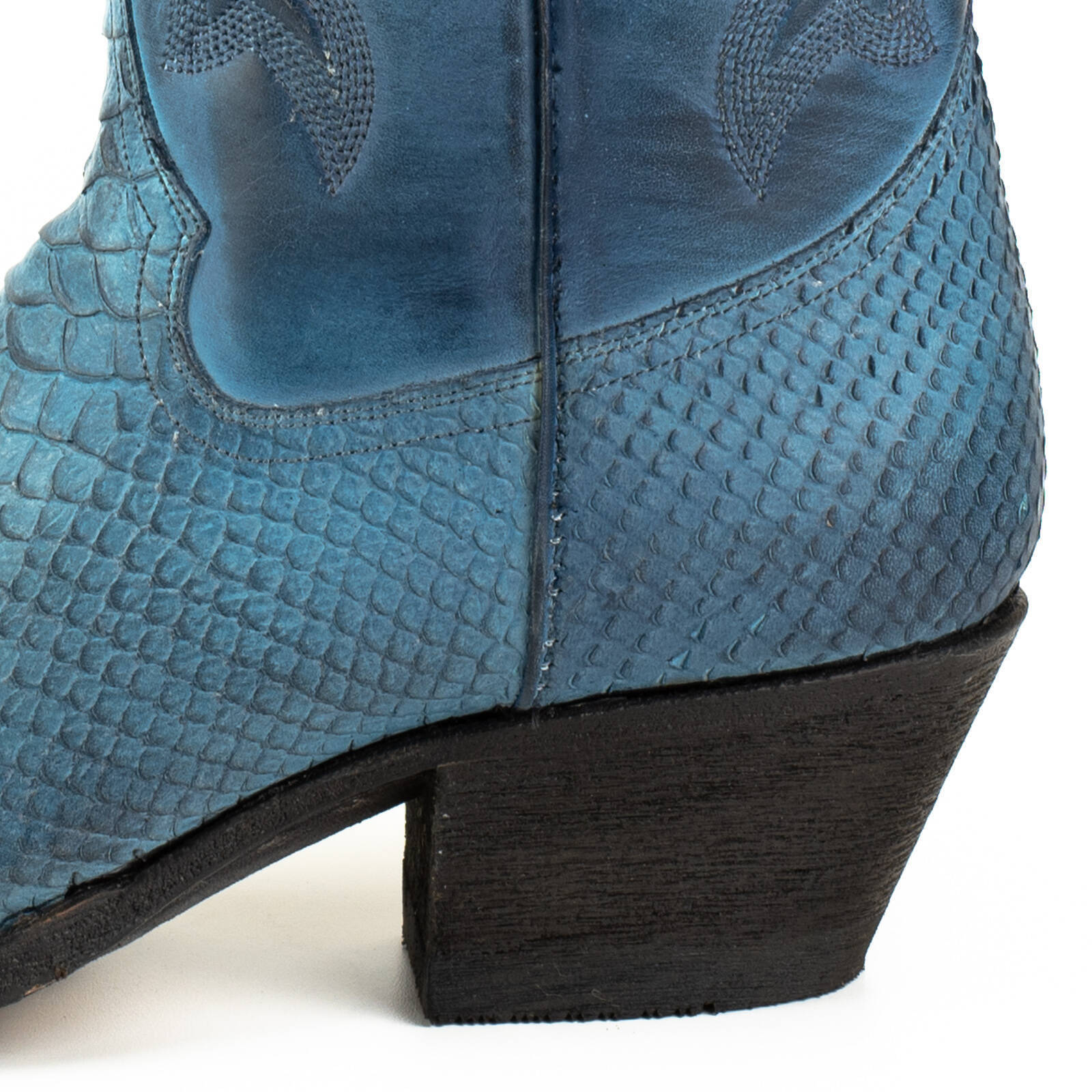 Vêtement en cuir Santiags femme bleu