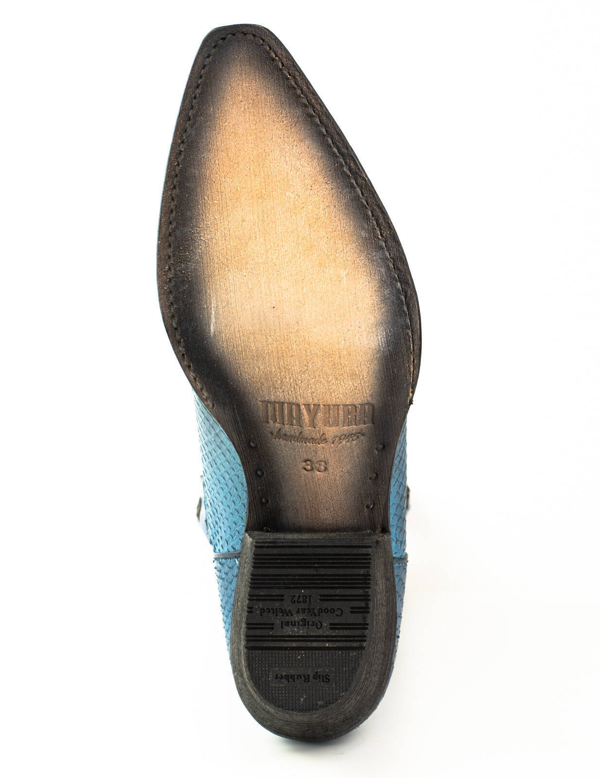 Vêtement en cuir Santiags femme bleu