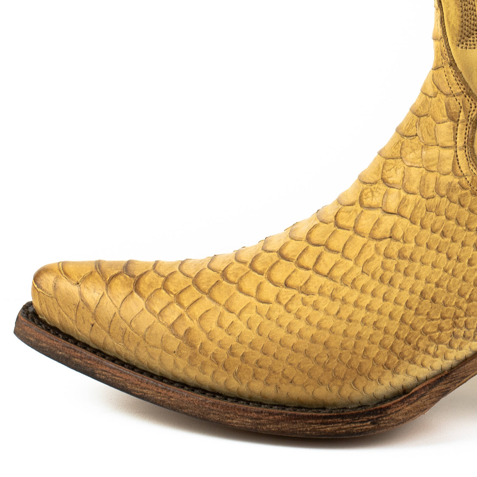 Vêtement en cuir Santiags femme cognac