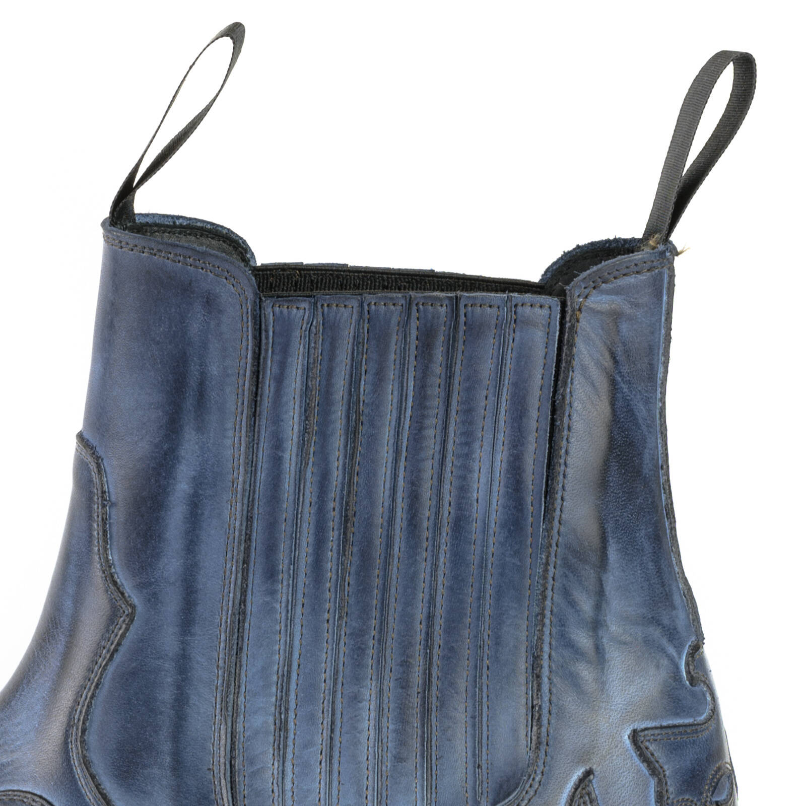 Vêtement en cuir Santiags homme bleu