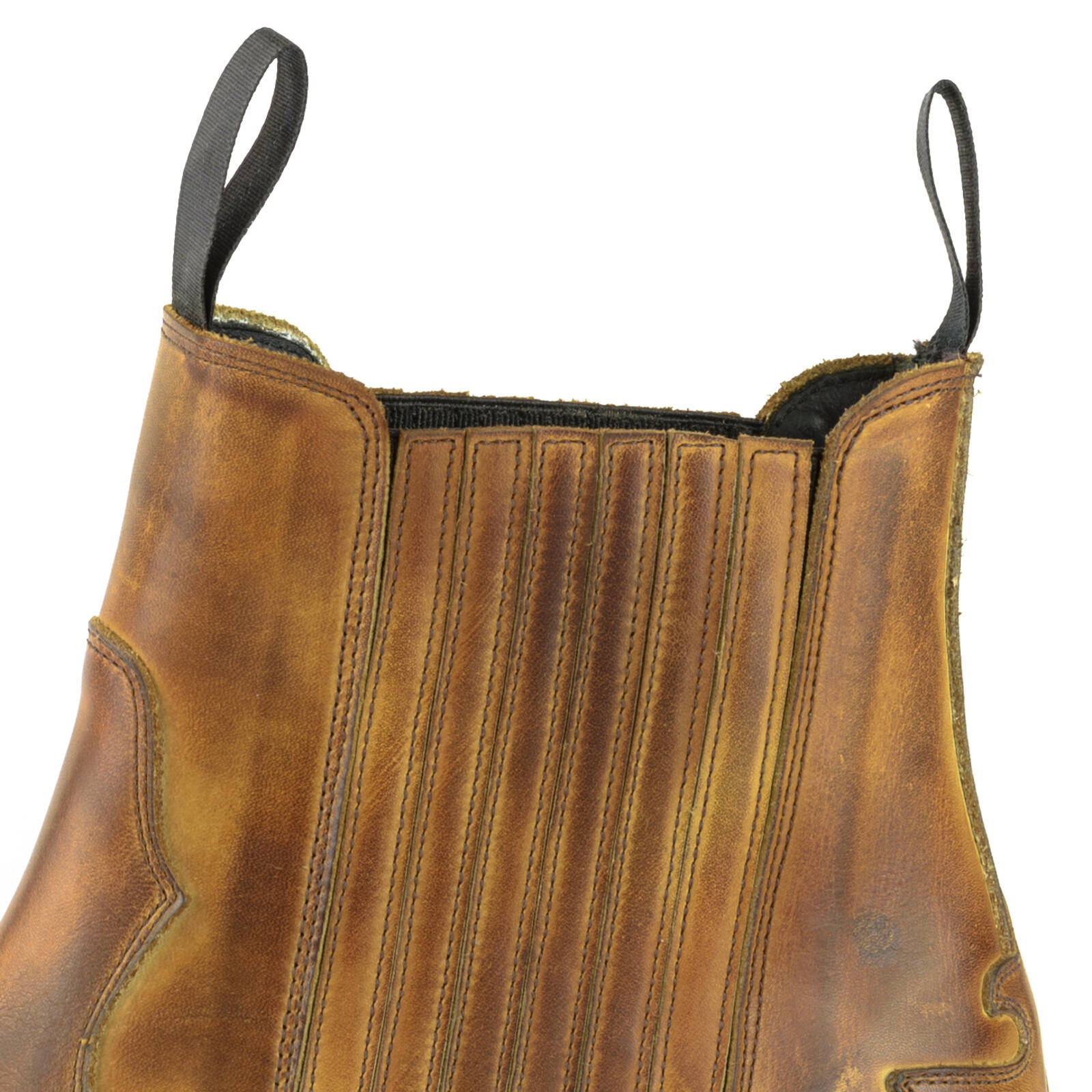 Vêtement en cuir Santiags homme cognac