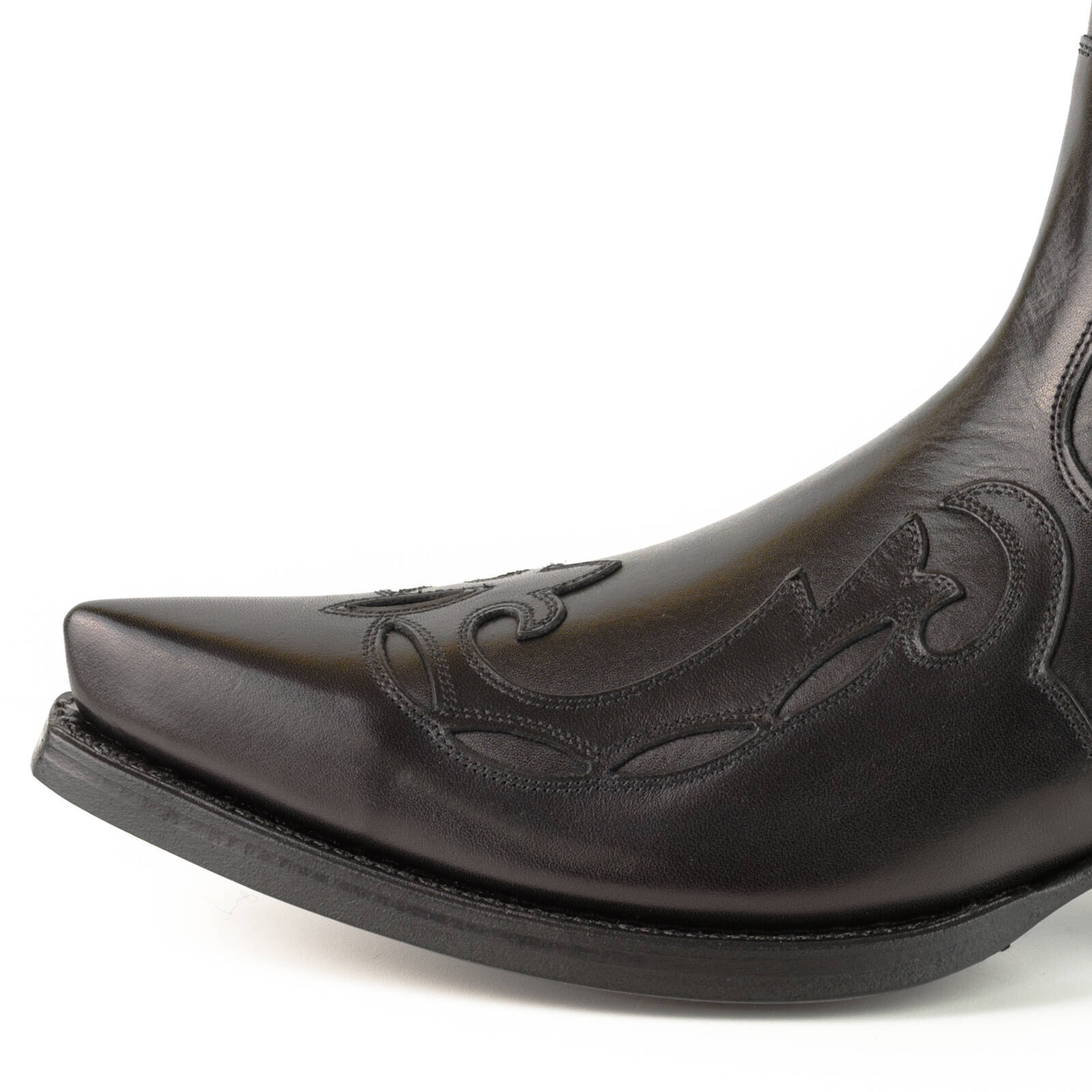 Vêtement en cuir Santiags homme noir