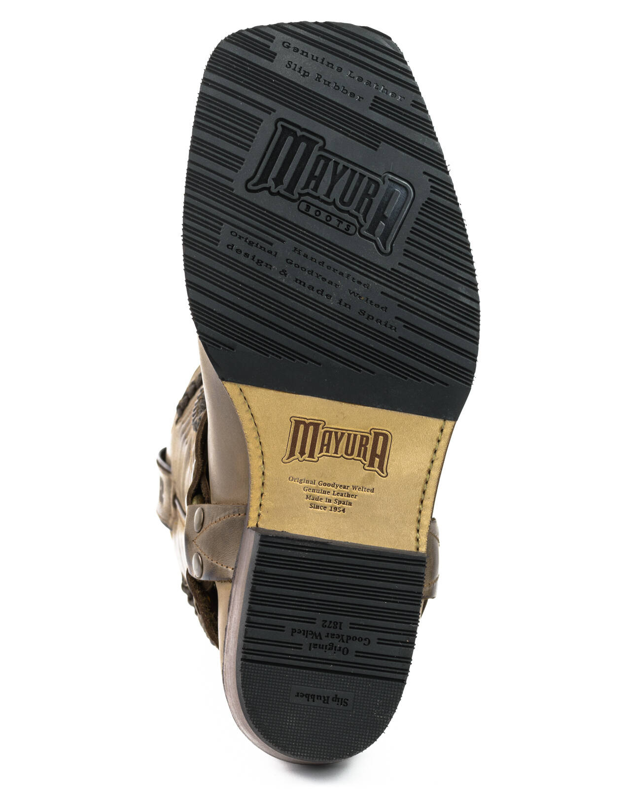 Vêtement en cuir Santiags homme marron