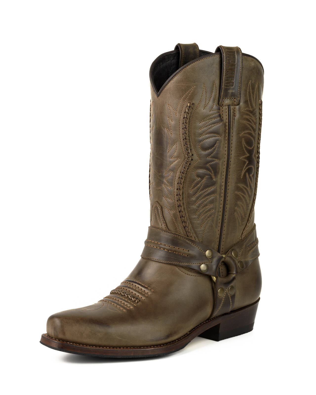 bottes cuir biker mayura crazy old sadale réf 208 (1)