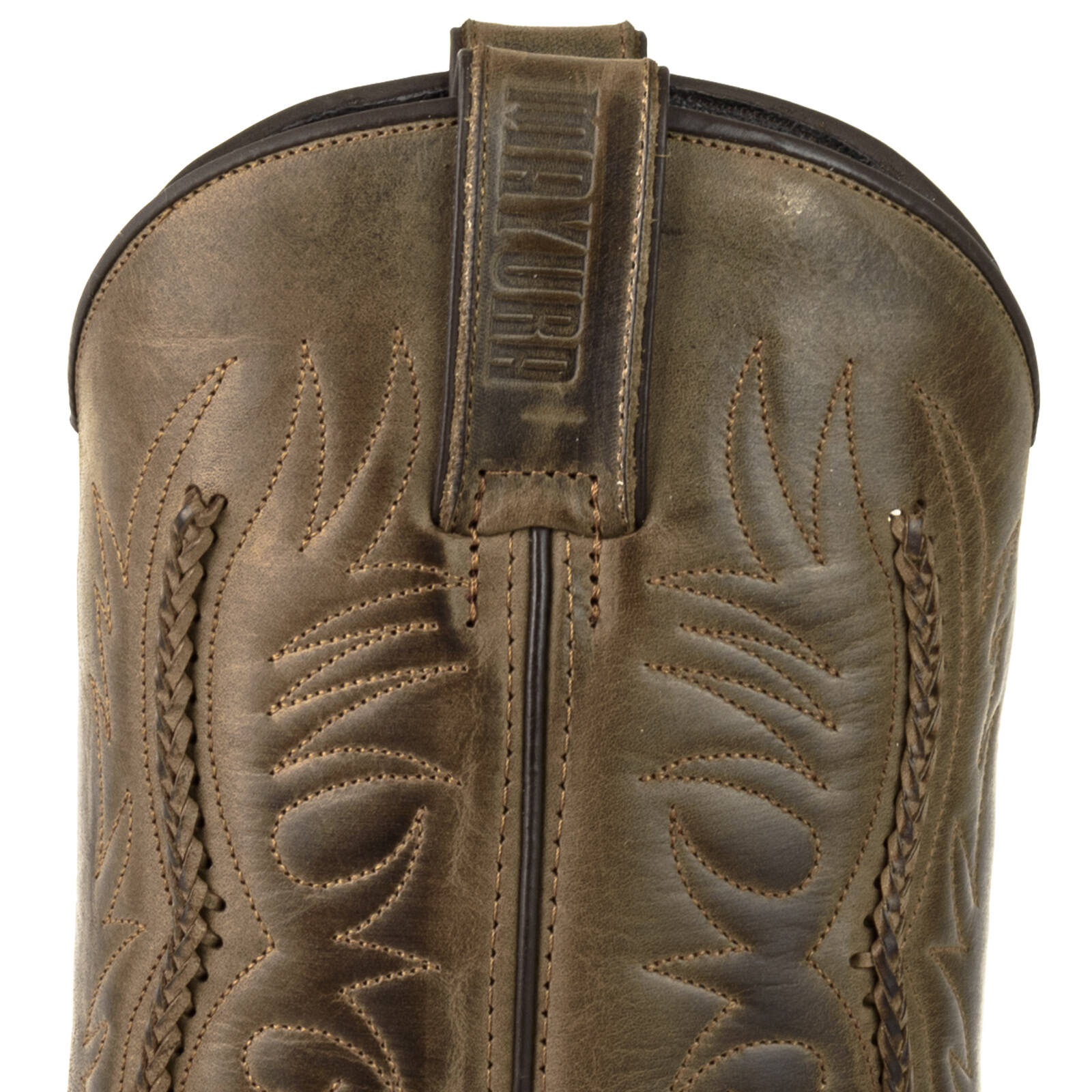 Vêtement en cuir Santiags homme marron