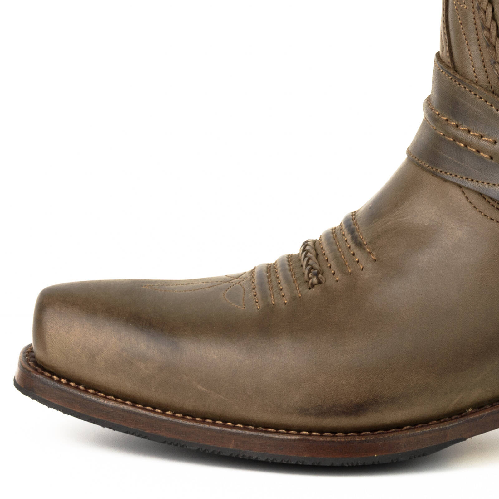 Vêtement en cuir Santiags homme marron