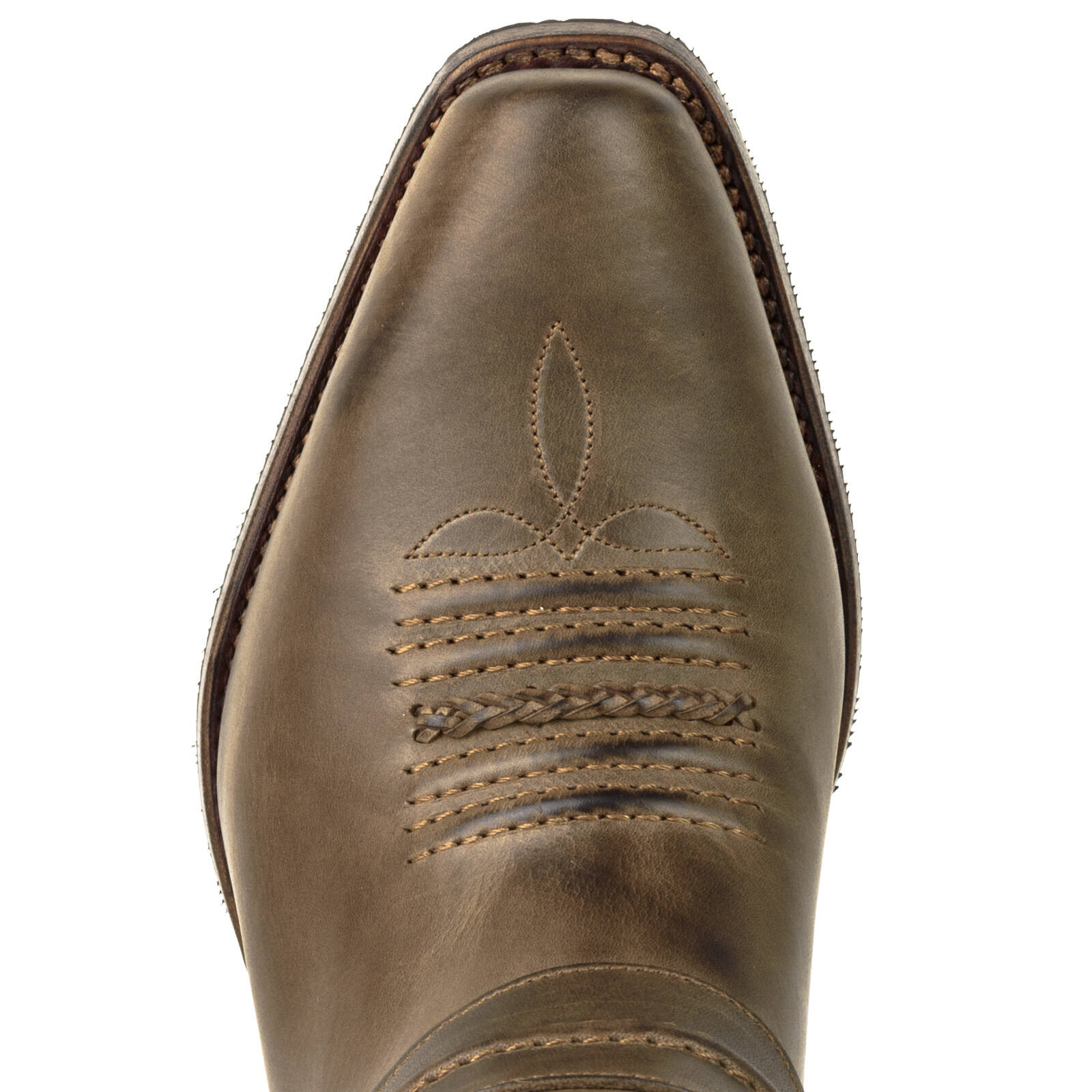 Vêtement en cuir Santiags homme marron