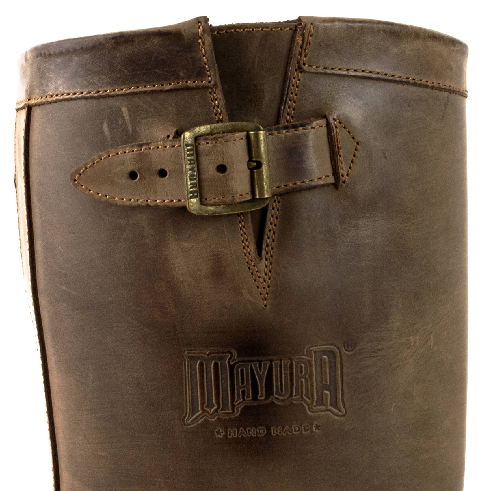 Vêtement en cuir Santiags homme marron