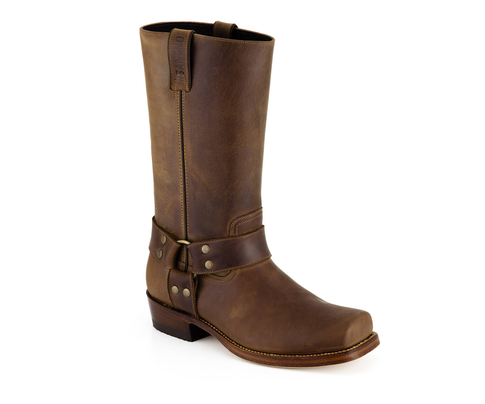 bottes cuir lacets