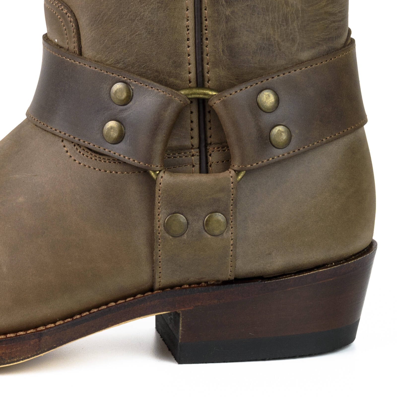 Vêtement en cuir Santiags homme marron