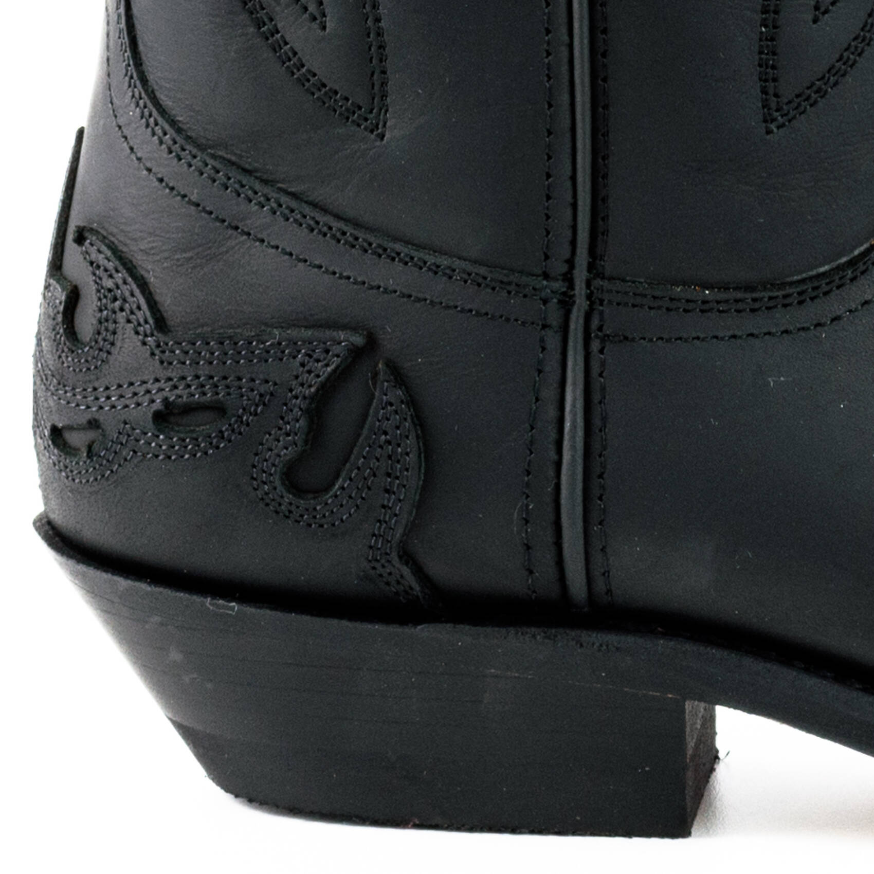 Vêtement en cuir Santiags homme noir