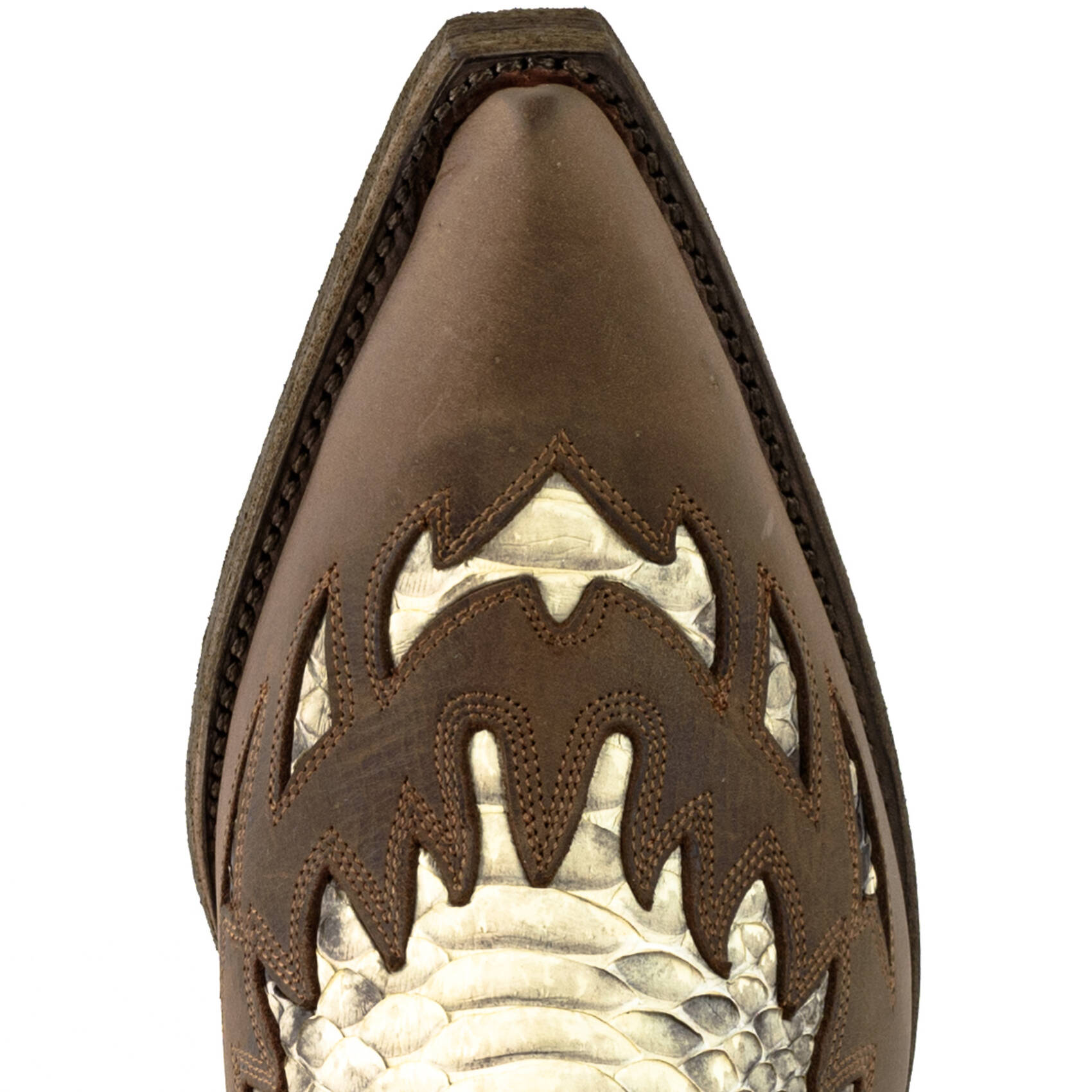 Vêtement en cuir Santiags homme marron