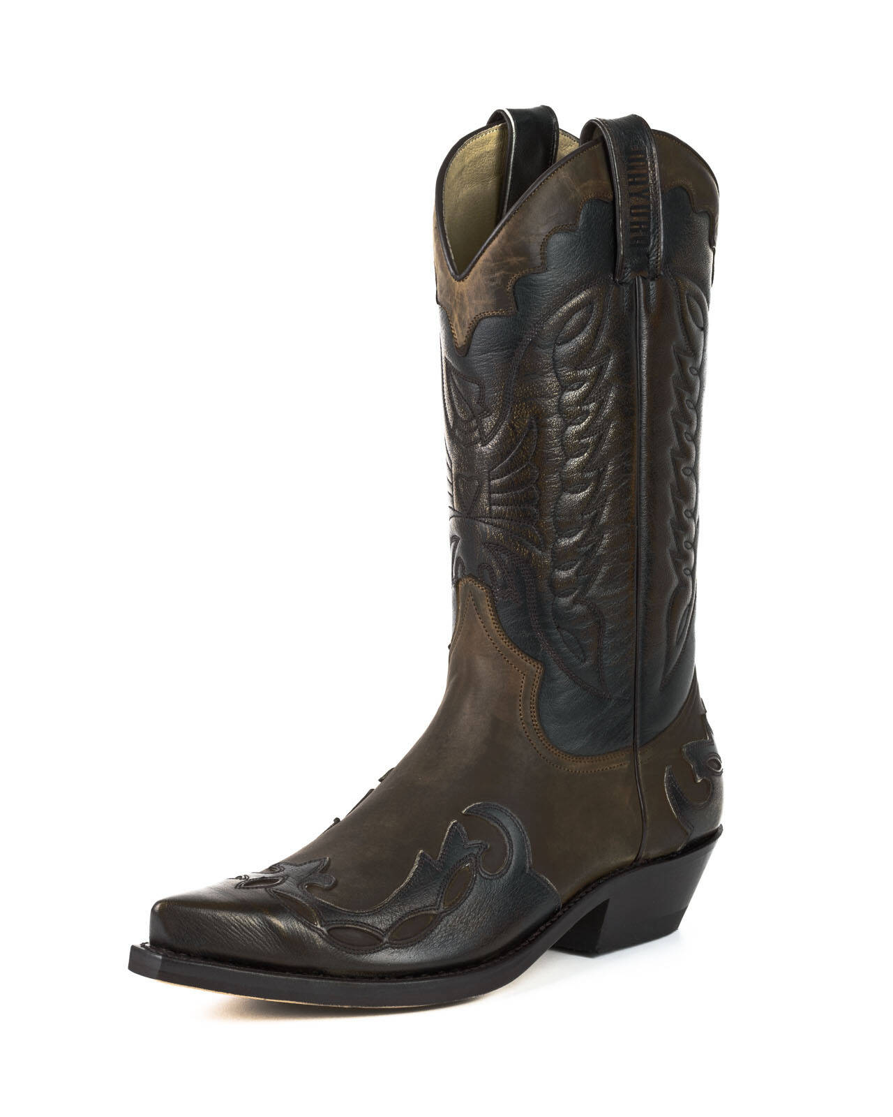 Bottines cuir store cowboy