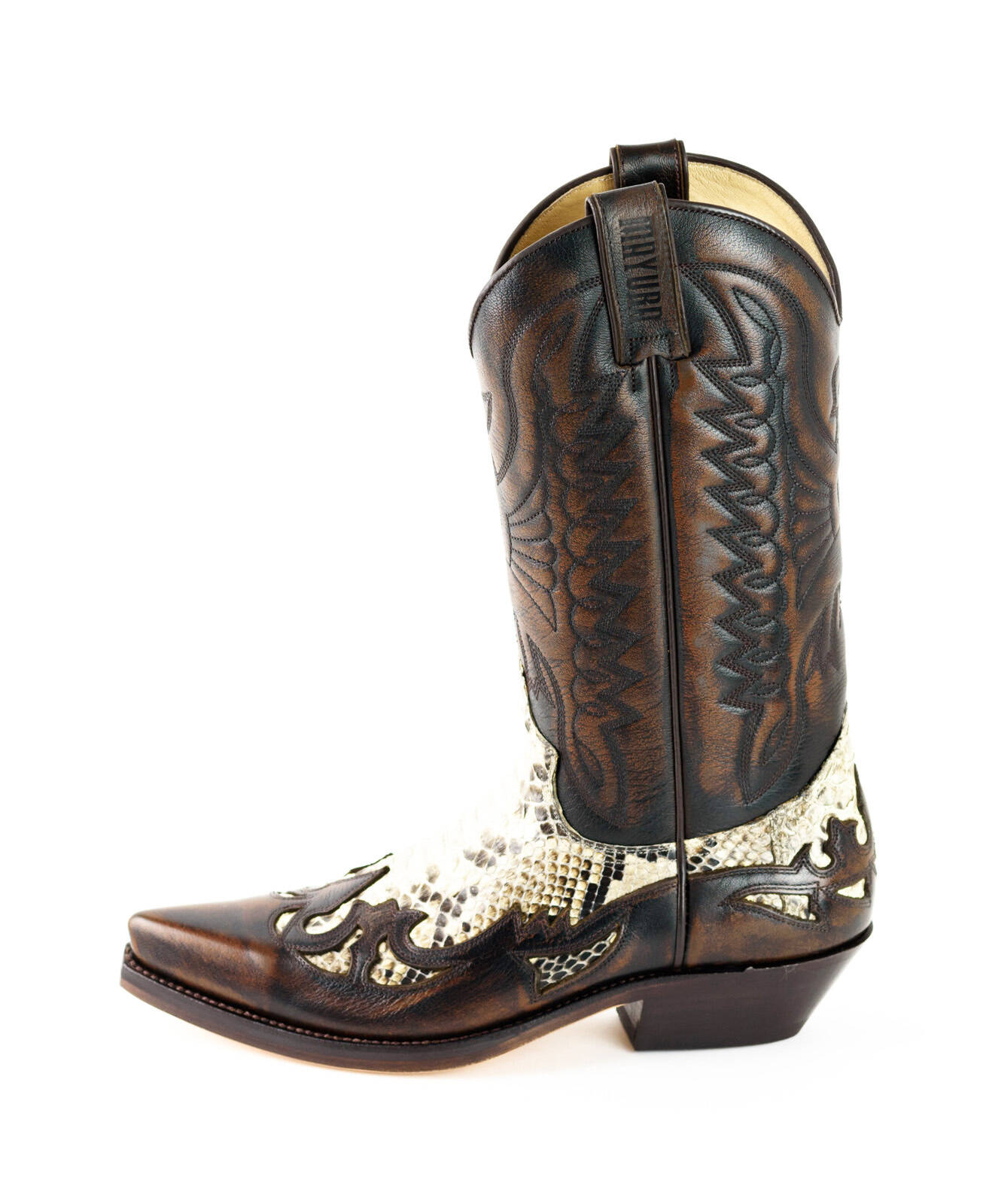 Vêtement en cuir Santiags homme marron