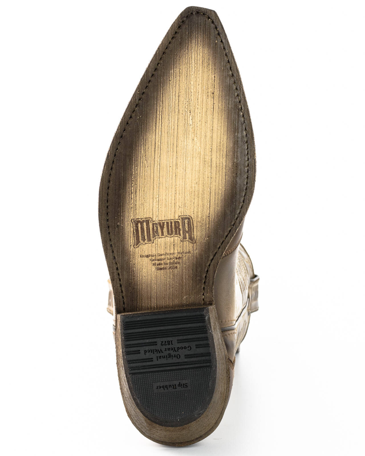 Vêtement en cuir Santiags homme taupe