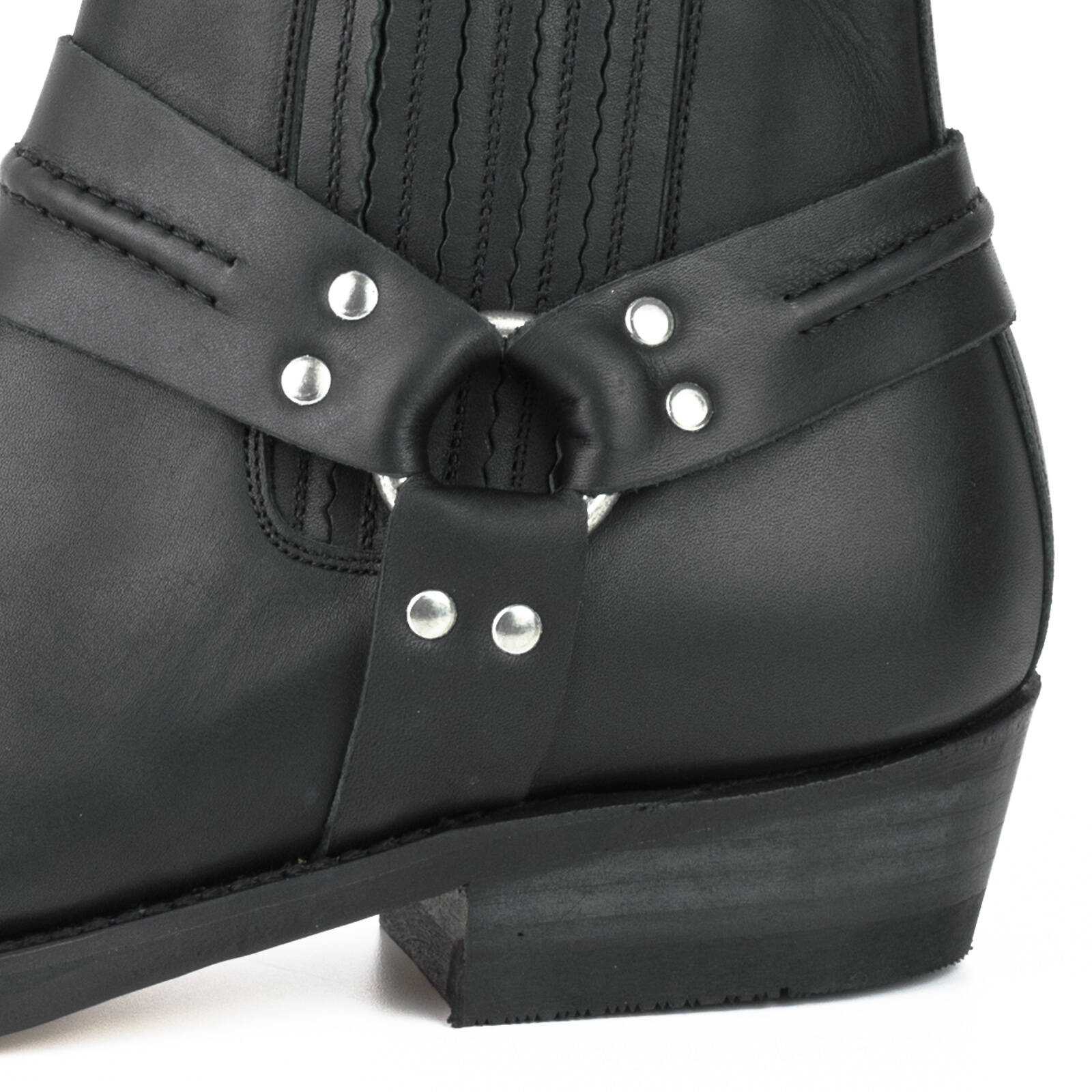 Vêtement en cuir Santiags homme noir