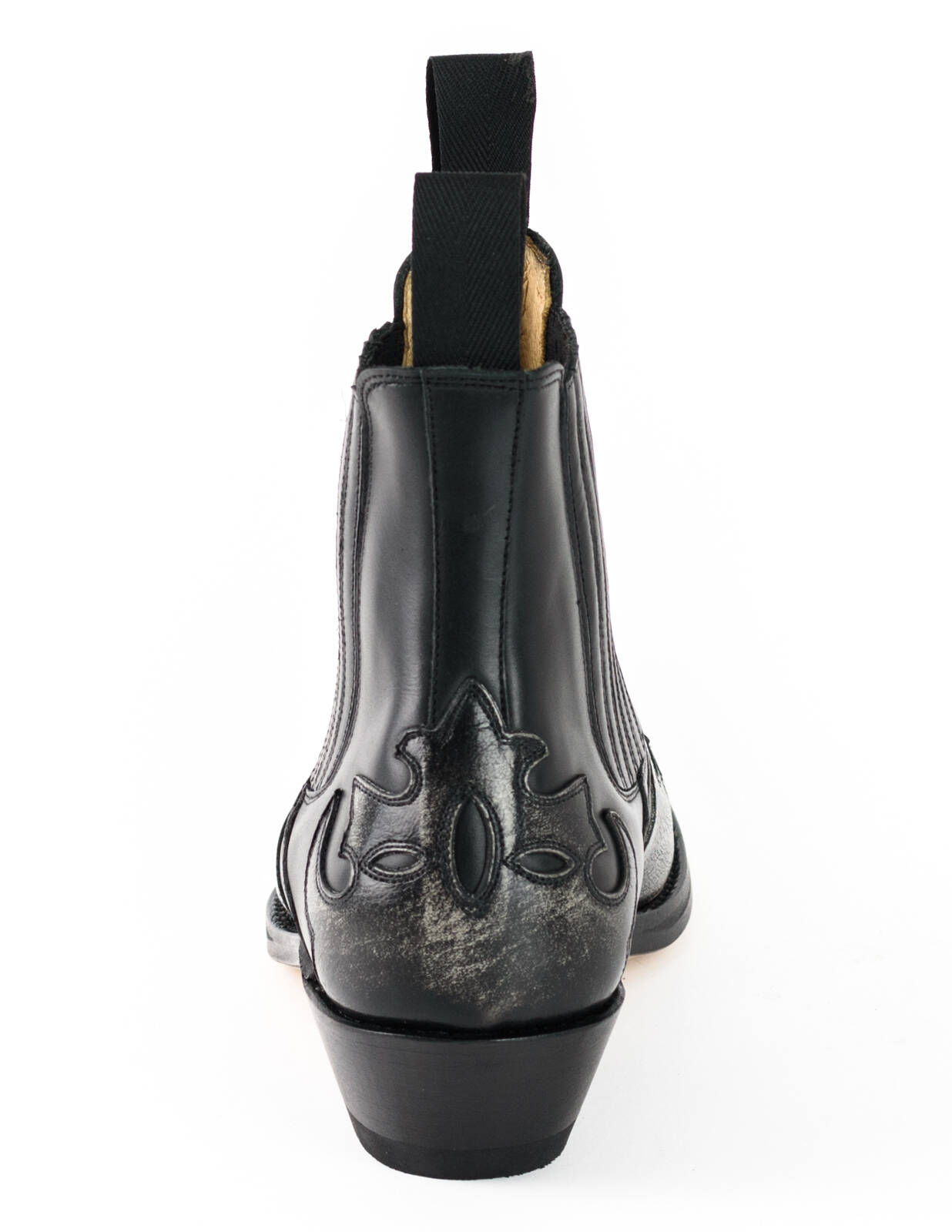 Vêtement en cuir Santiags homme noir