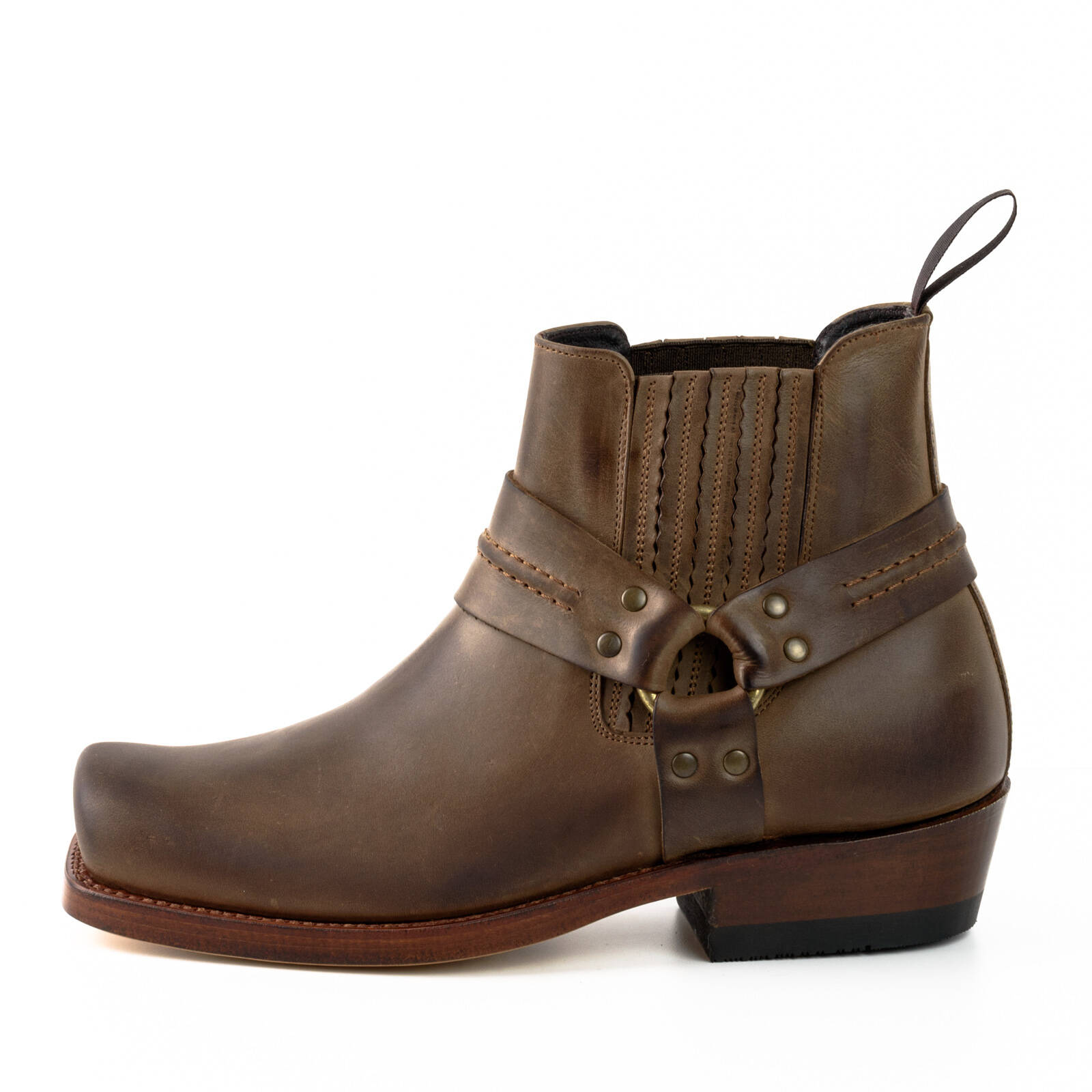 Vêtement en cuir Santiags homme marron