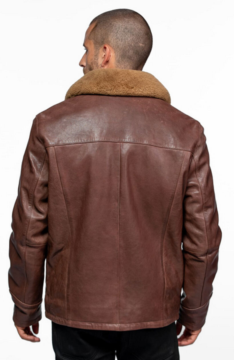 Vêtement en cuir Blousons cuir marron