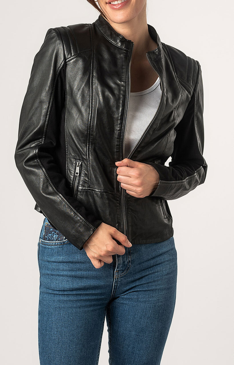 Vêtement en cuir Blousons cuir noir