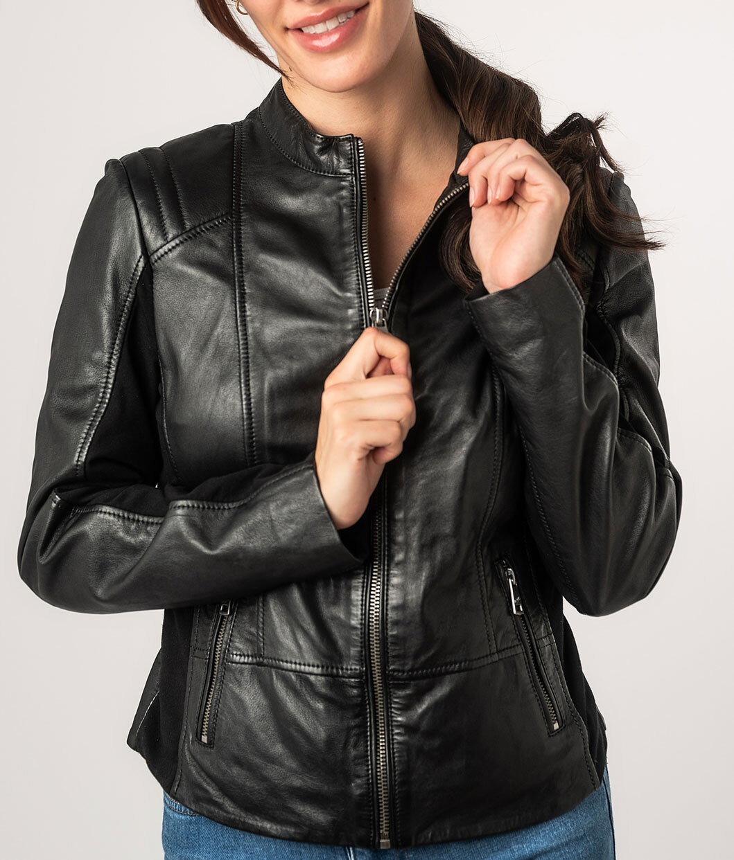 Vêtement en cuir Blousons cuir noir