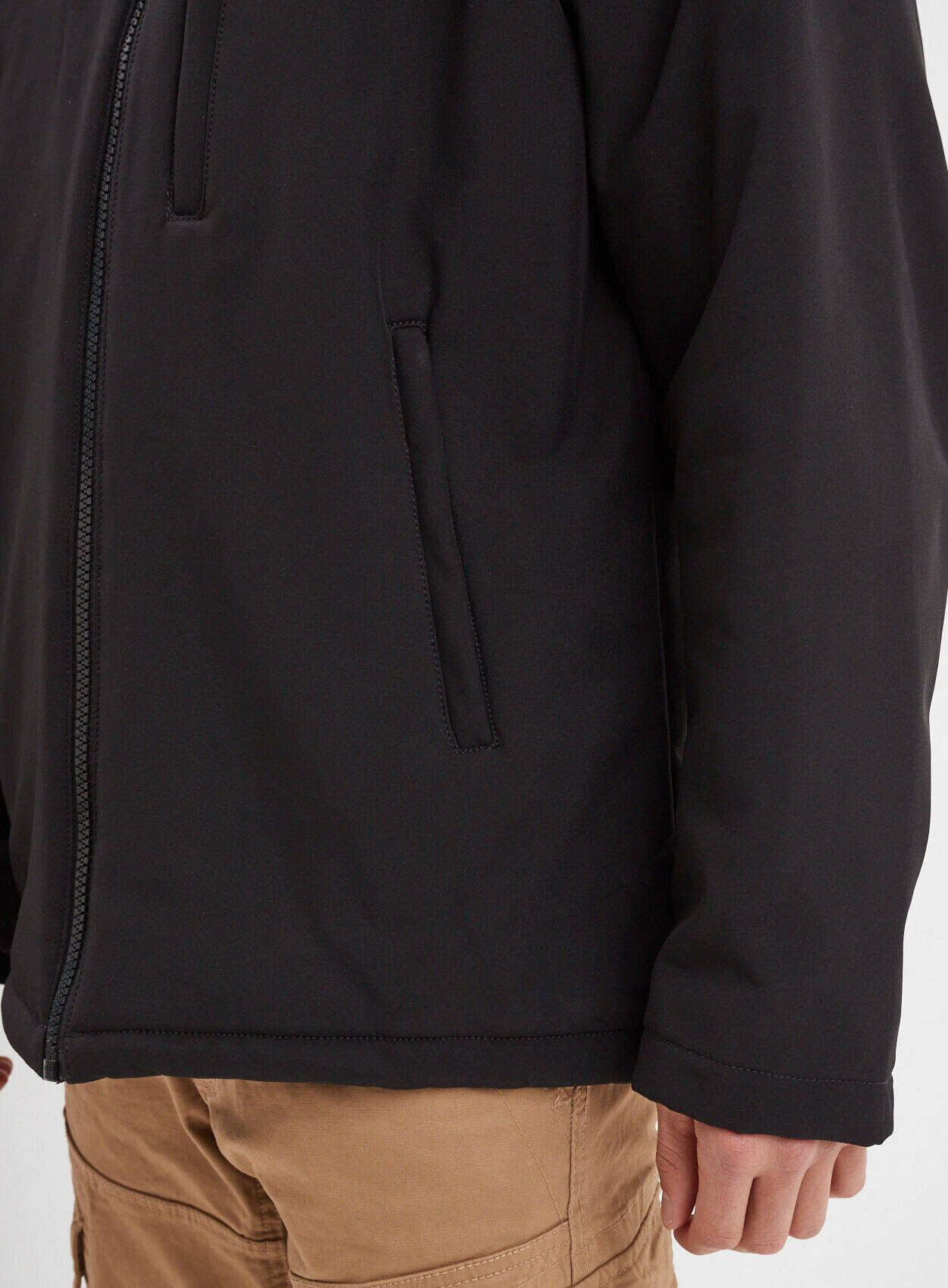 Vêtement en cuir Blousons textile noir