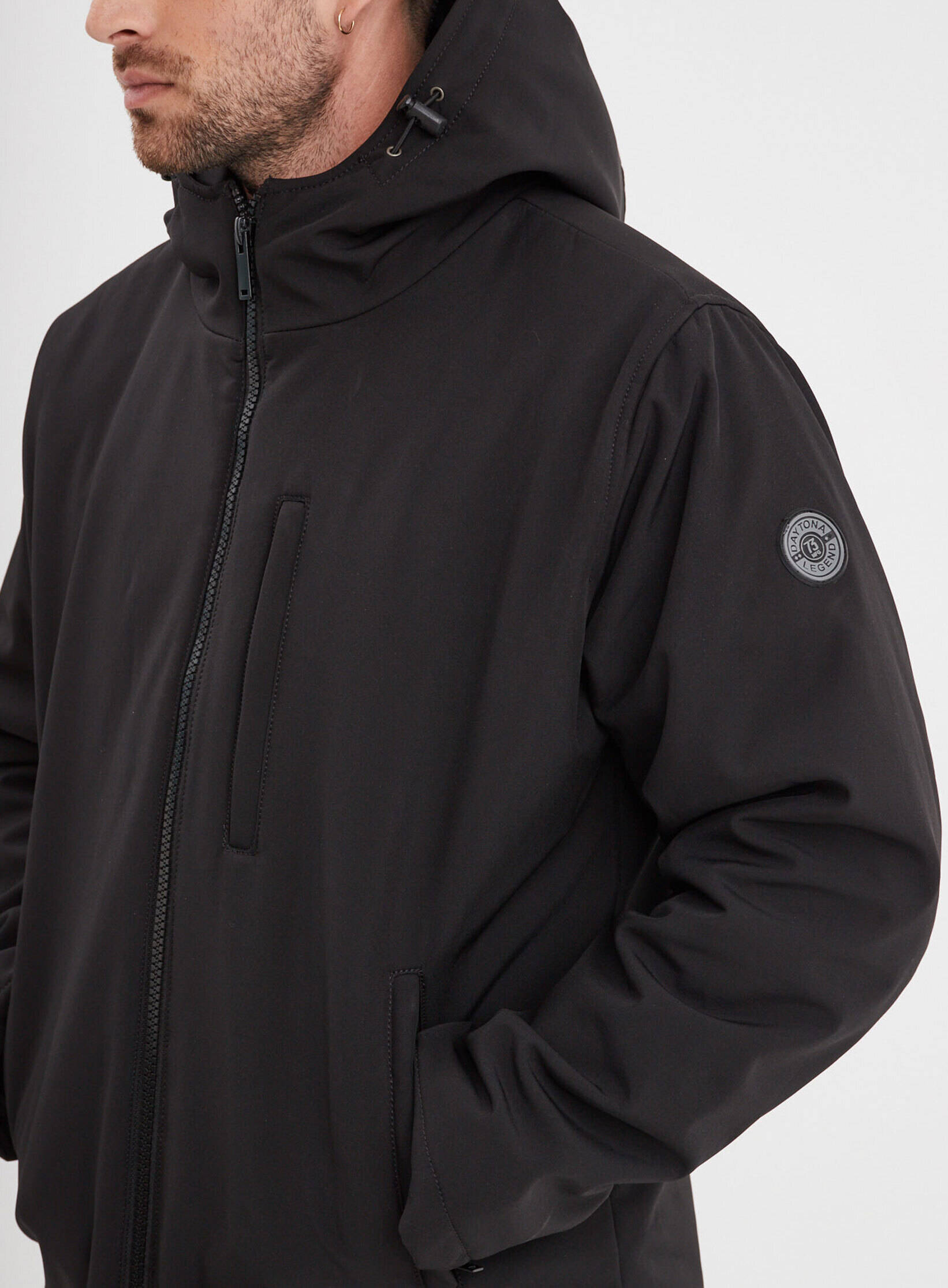 Vêtement en cuir Blousons textile noir