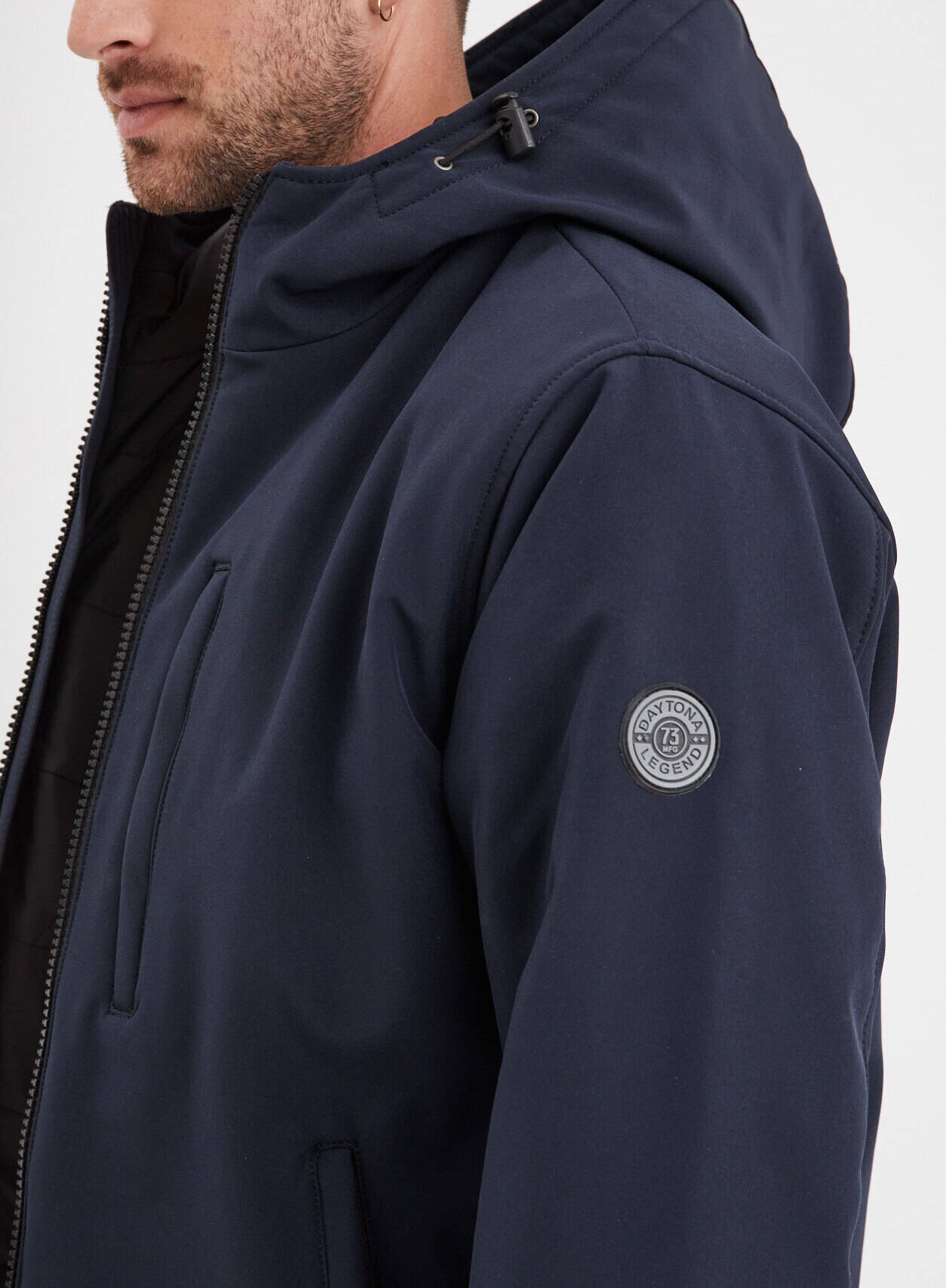 Vêtement en cuir Veste, parka & doudoune textile bleu