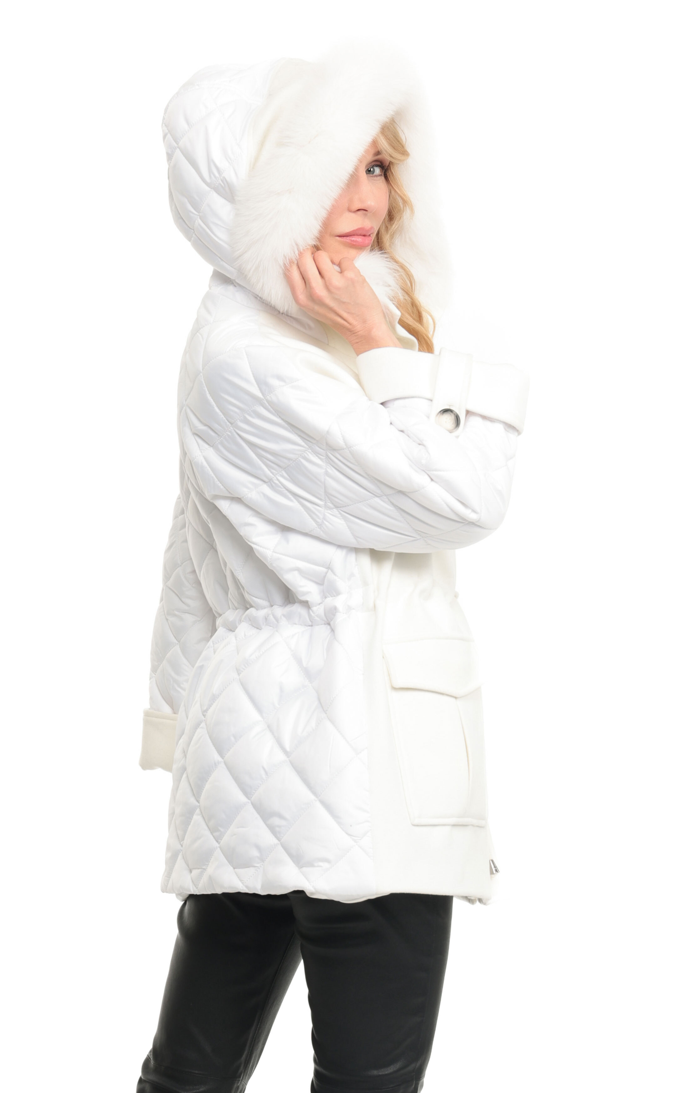 Vêtement en cuir Manteaux cuir blanc