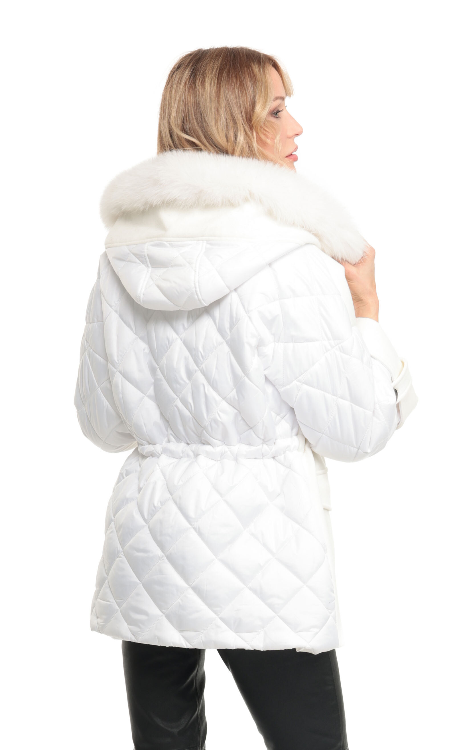 Vêtement en cuir Manteaux cuir blanc