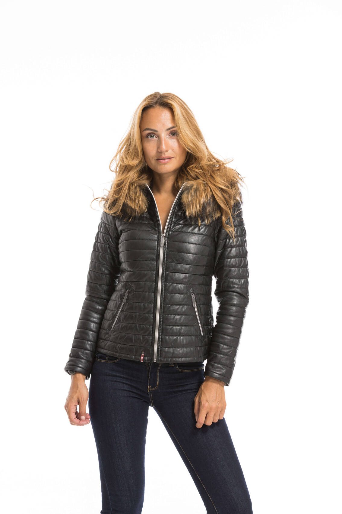 Vêtement en cuir Vestes cuir noir