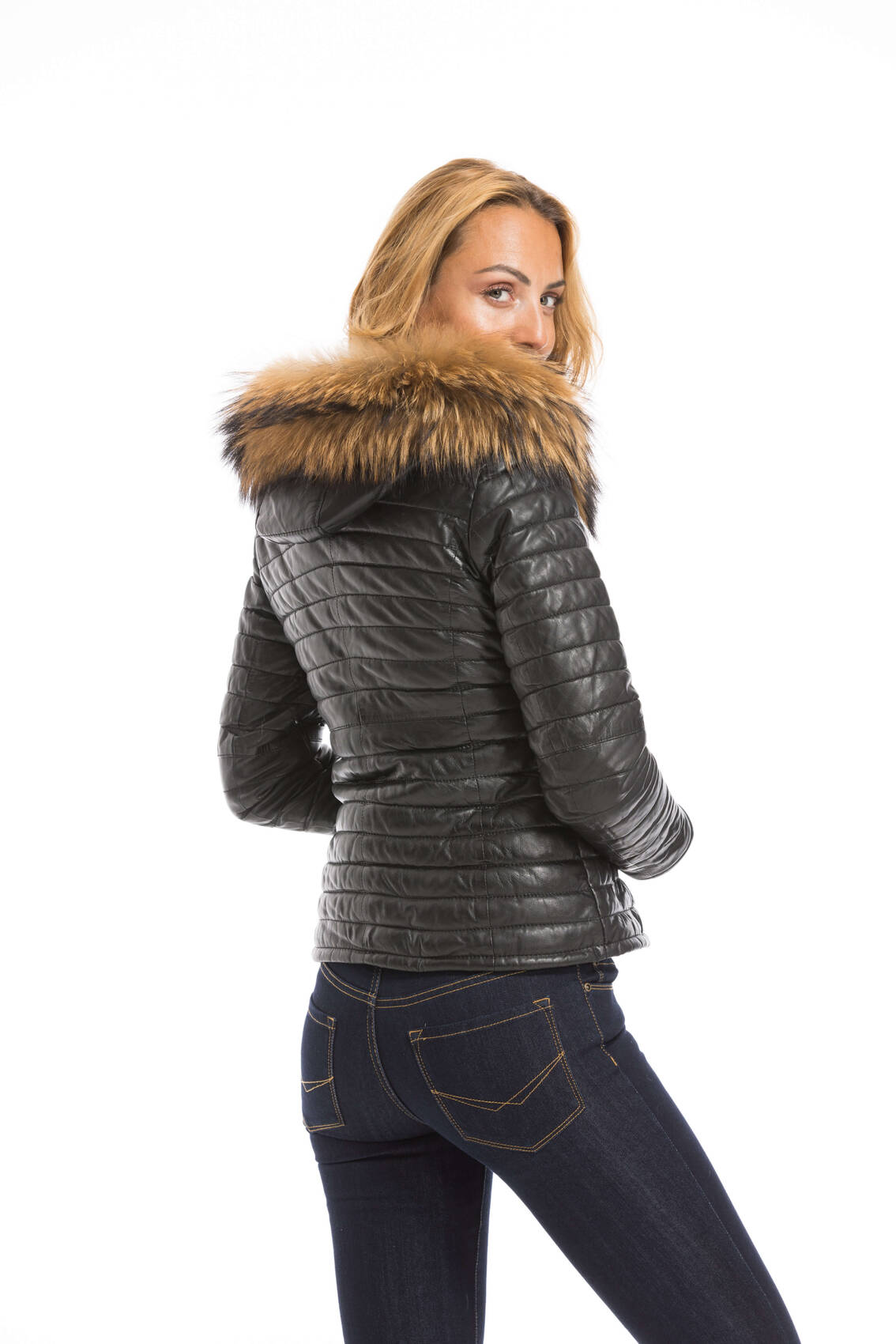 Vêtement en cuir Vestes cuir noir