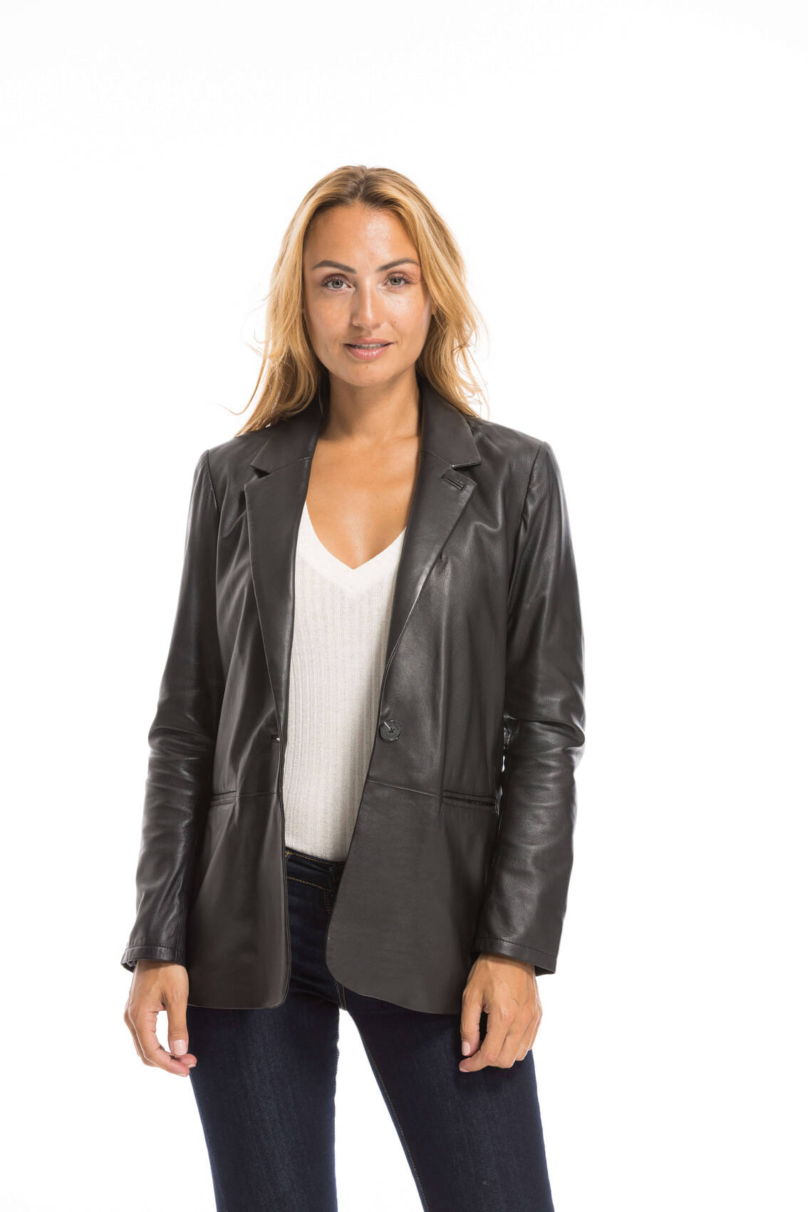 Vêtement en cuir Vestes cuir noir