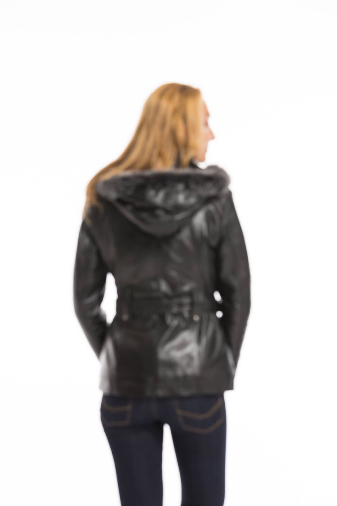 Vêtement en cuir Vestes cuir noir