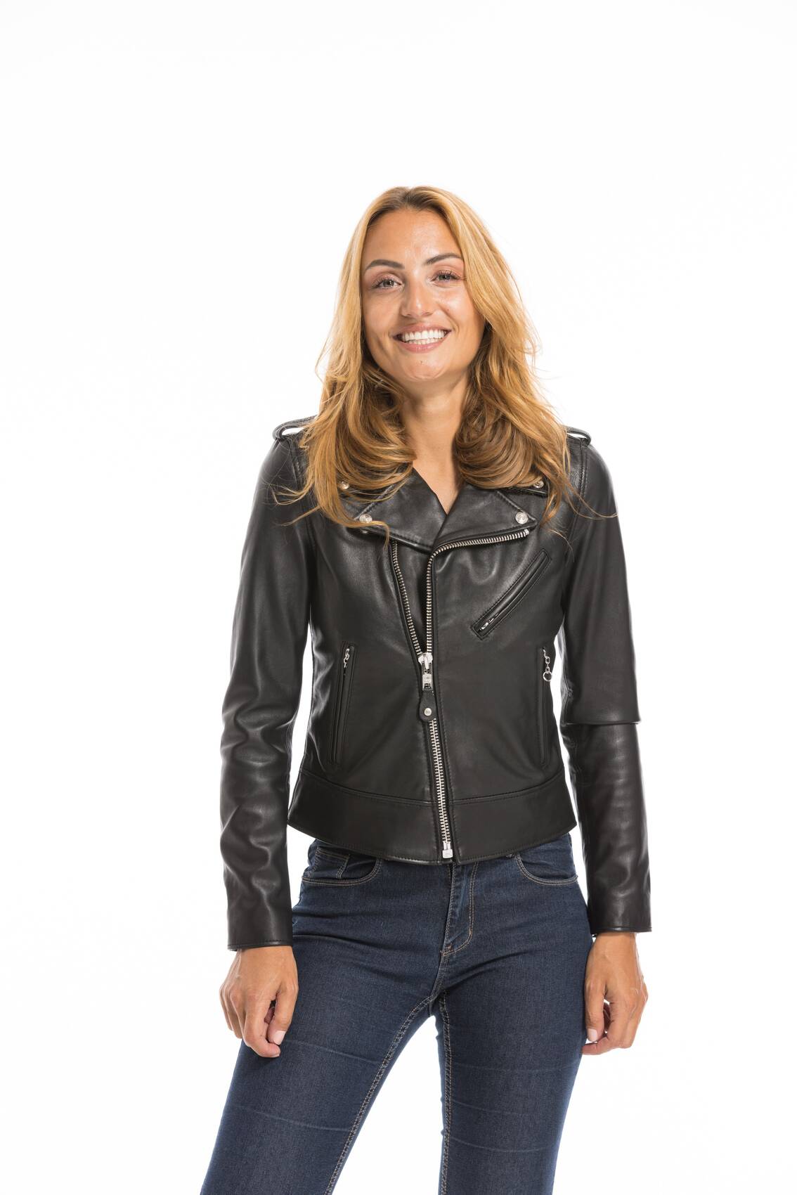 Vêtement en cuir Blousons cuir noir