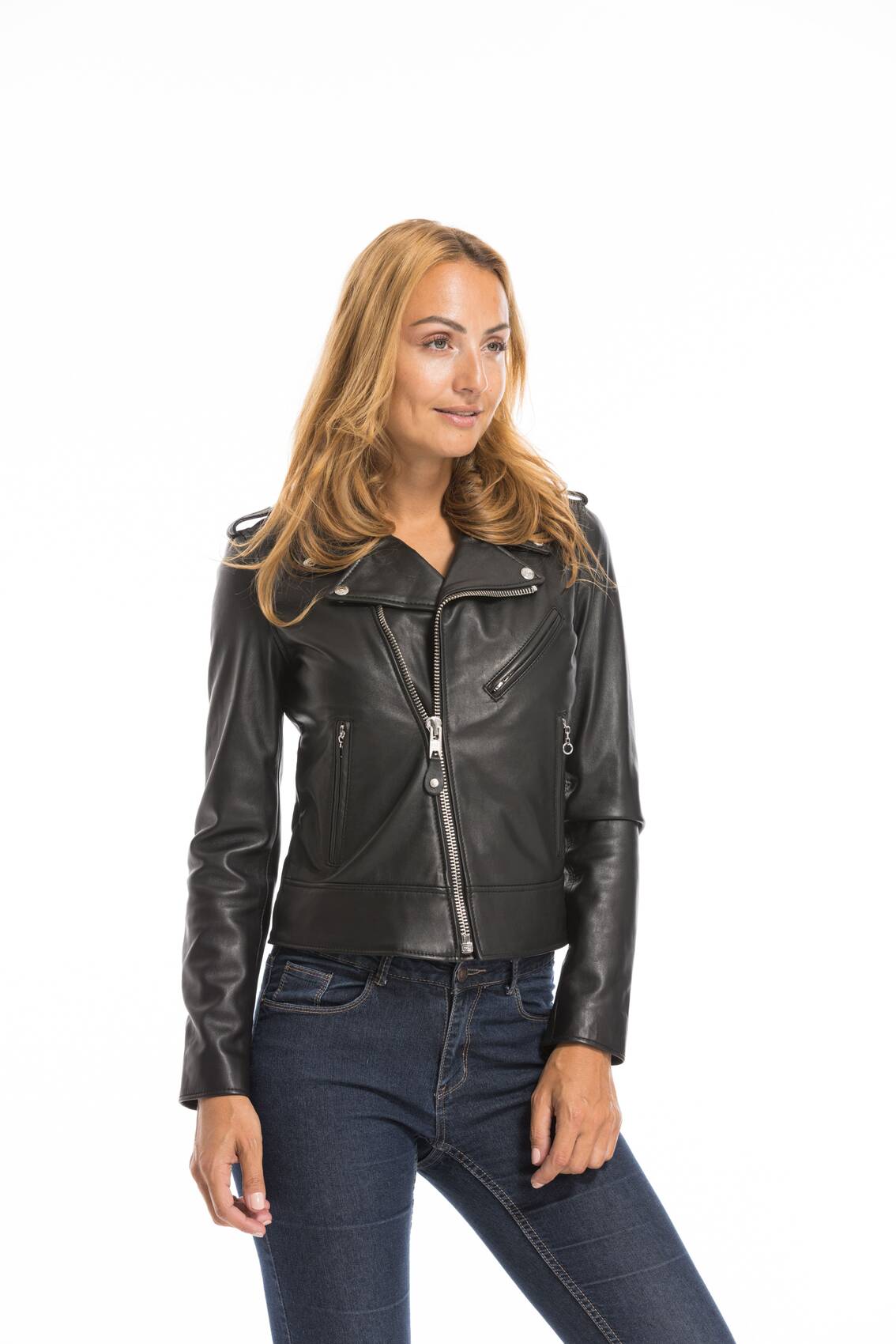 Vêtement en cuir Blousons cuir noir